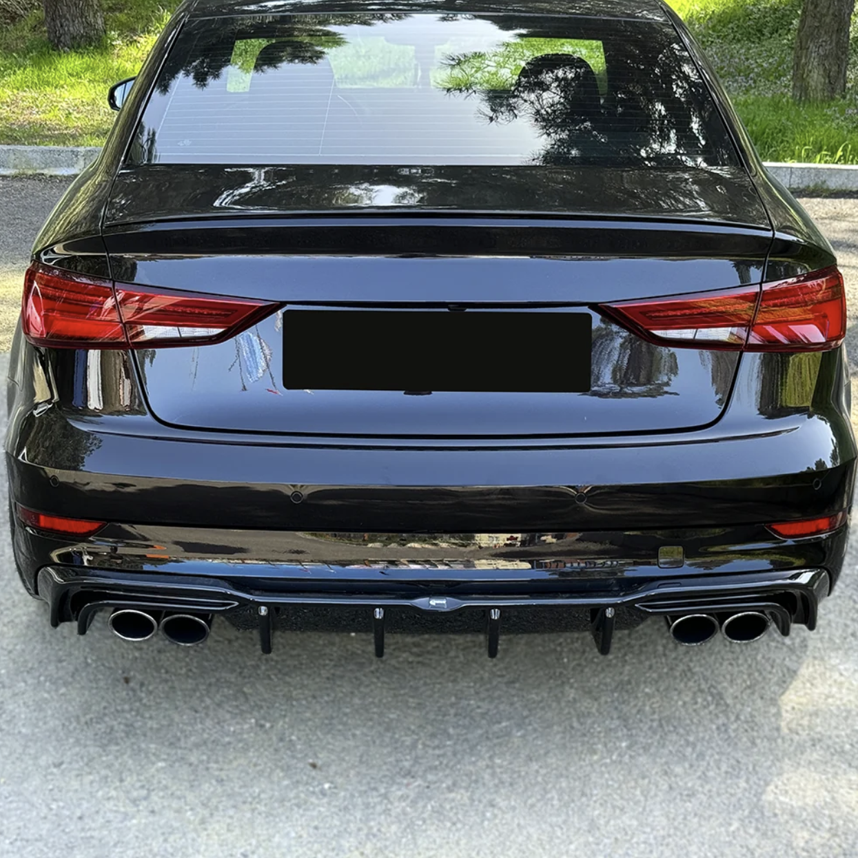 AUDI S3 Sedan 8V Makyajlı Kasa 2016-2020 Uyumlu Arka Difüzör