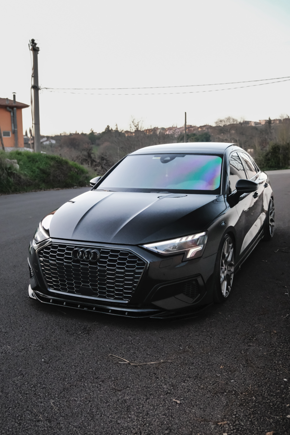 Audi A3 Sedan ve Sportback Advanced 2020-2024 Ön Lip | Sportif Ön Tampon Eki