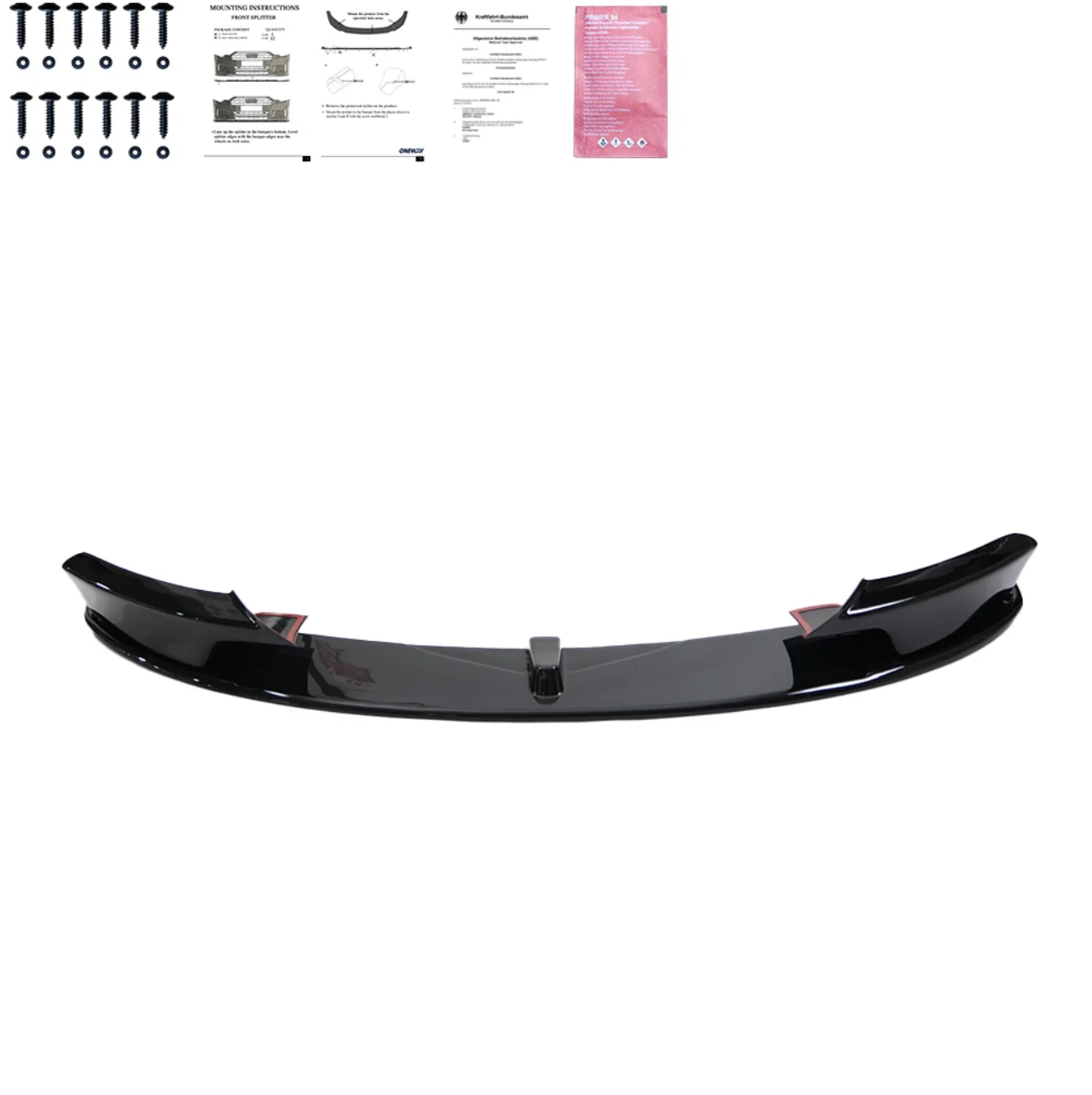 BMW F30 M Sport Ön Lip ve Flap 2012-2019 Uyumlu Ön Tampon Eki