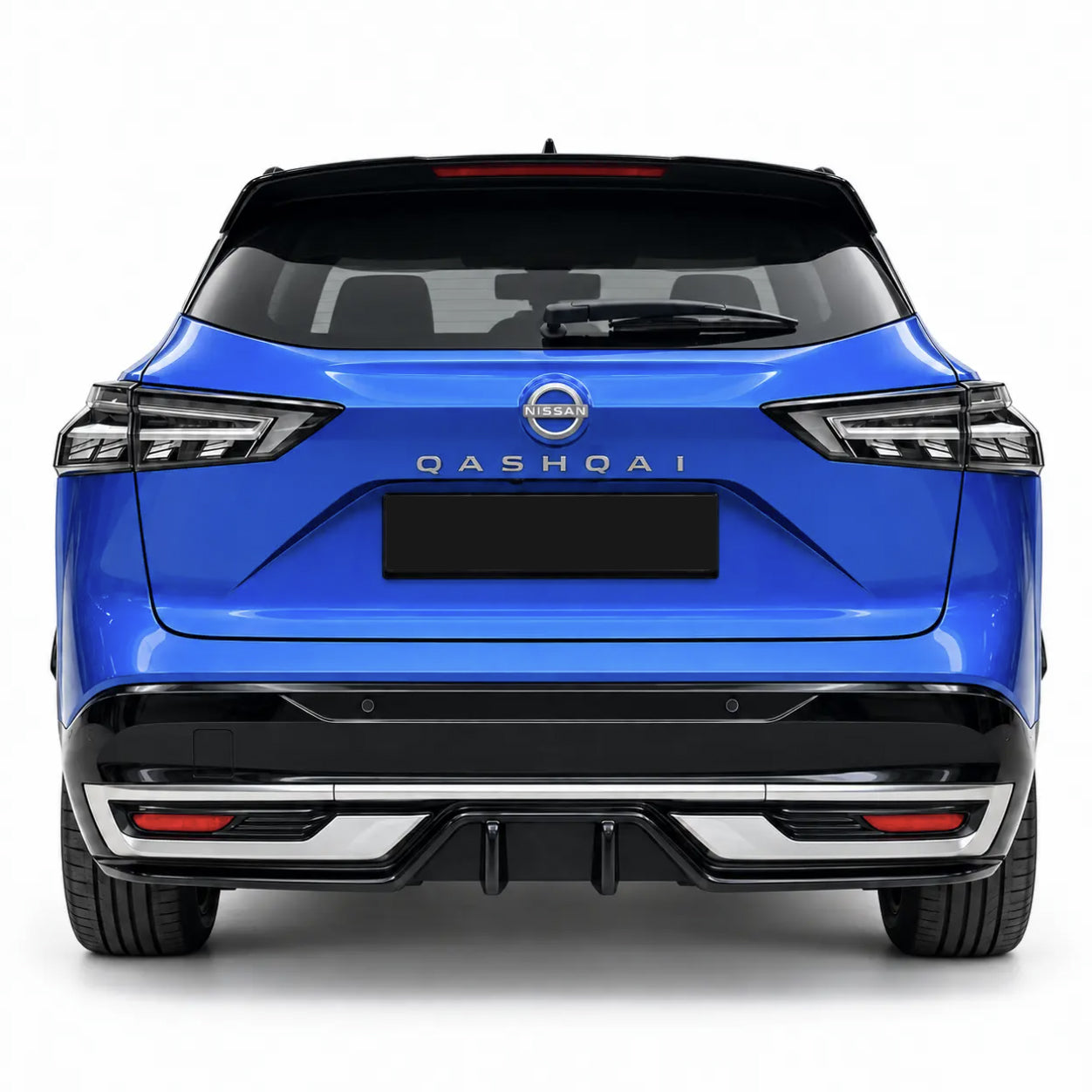 Nissan Qashqai J12 Facelift 2024+ Parlak Siyah Arka Difüzör | Sportif Arka Tampon Eki