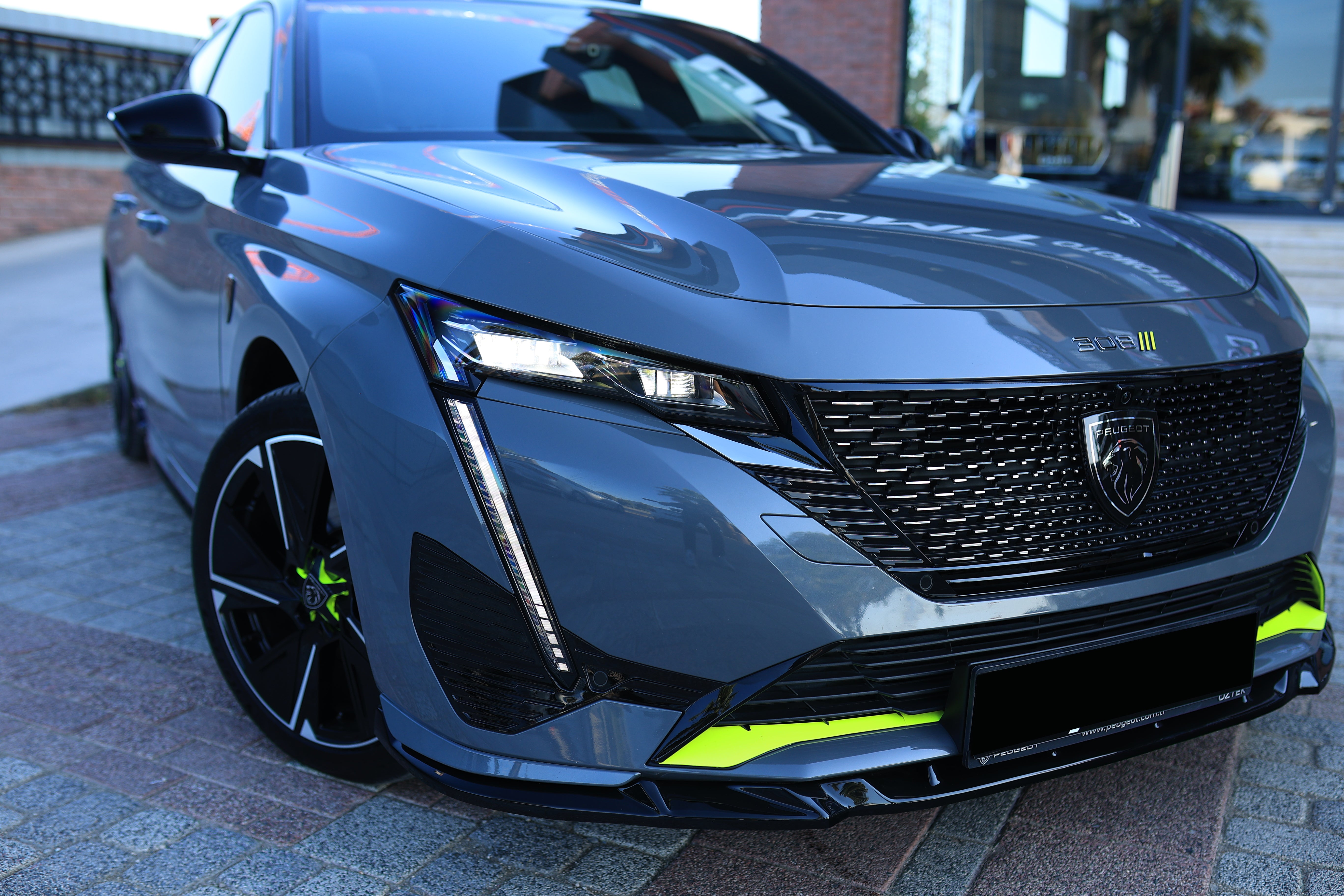 Peugeot 308 GT 2021+ Parlak Siyah Ön Lip | Sportif Ön Tampon Eki