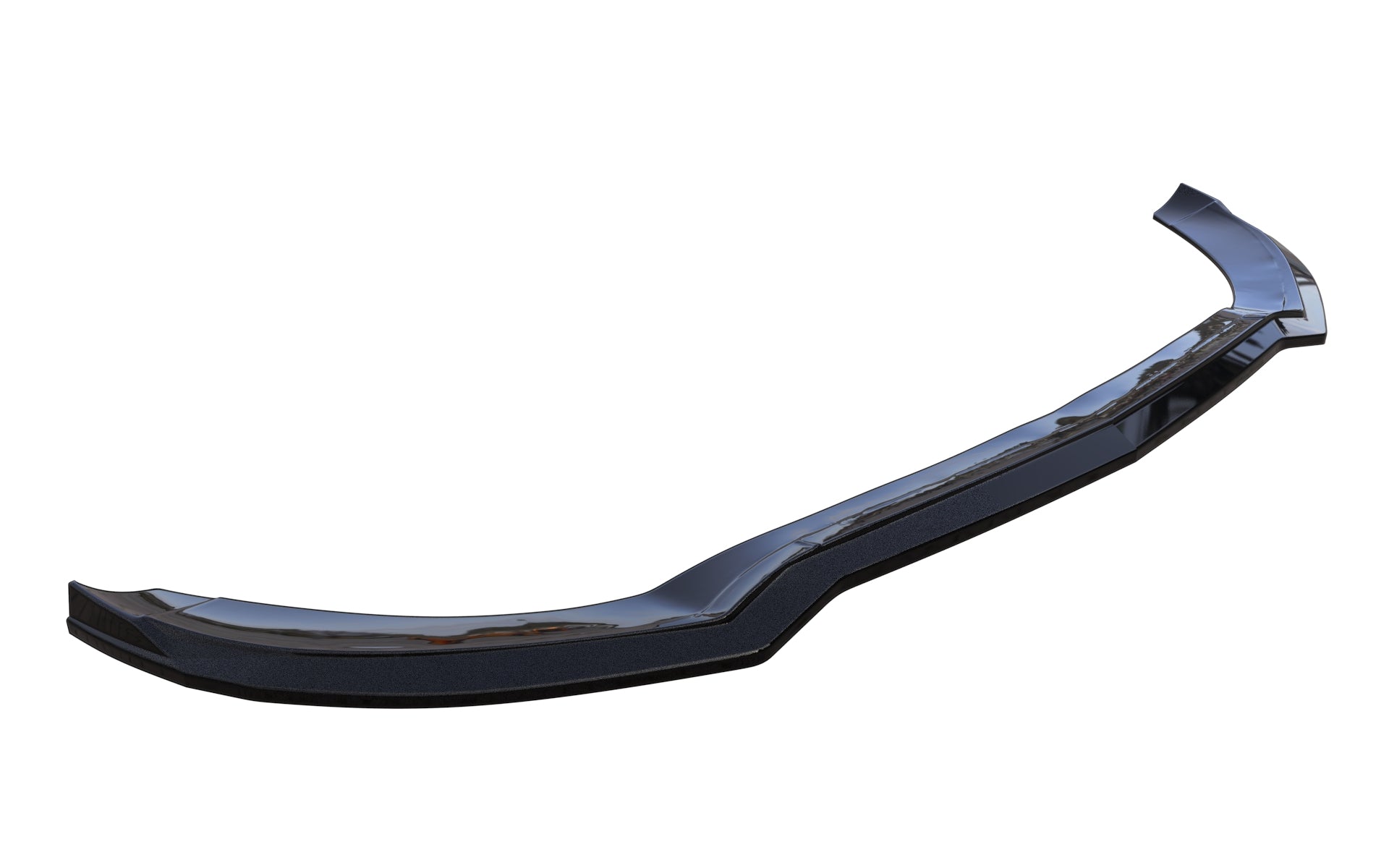 Mercedes W205 C Serisi AMG 2014-2018 Parlak Siyah Ön Lip | Sportif Ön Tampon Eki
