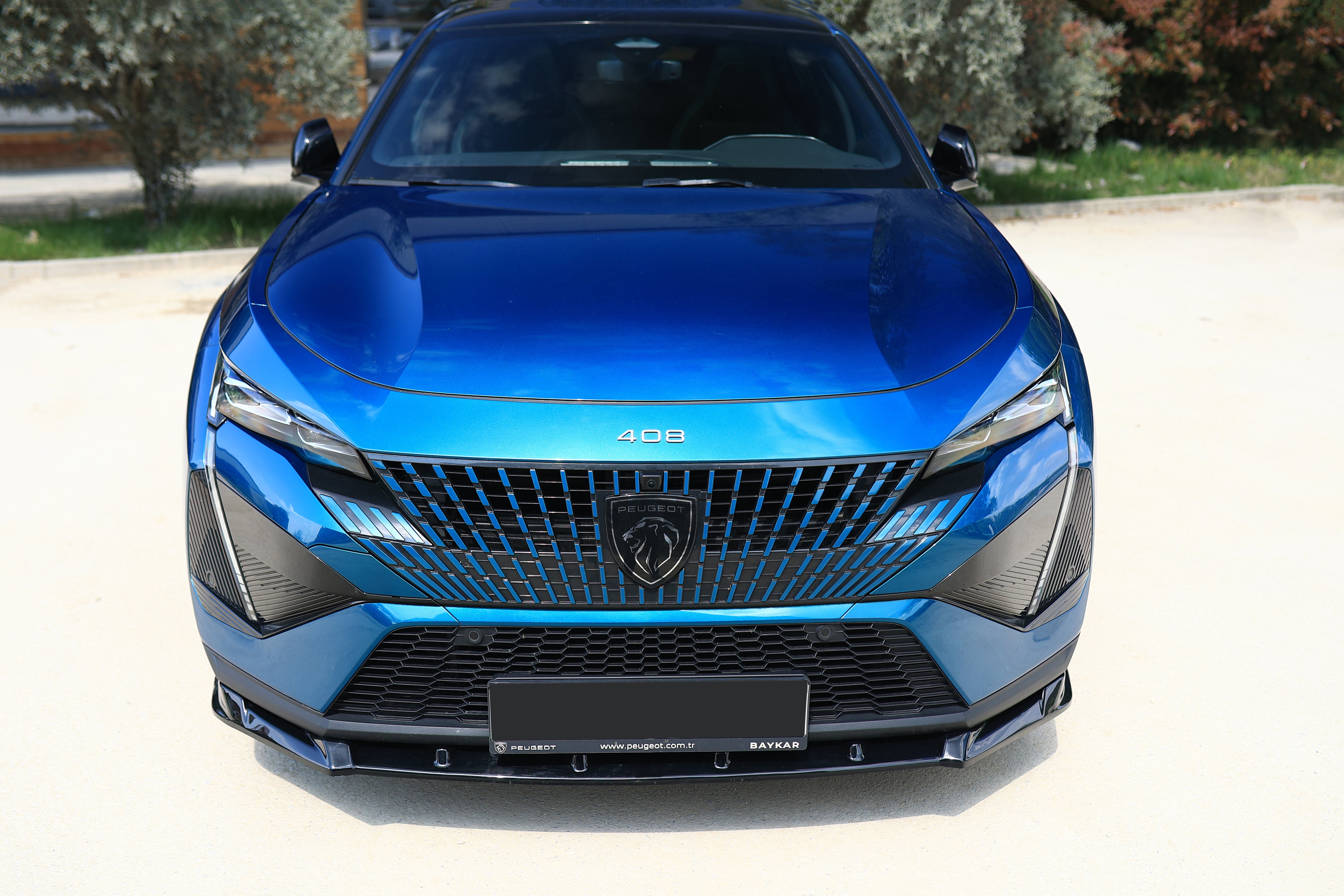 Peugeot 408 GT & Allure 2022+ Parlak Siyah Ön Lip | Sportif Ön Tampon Eki