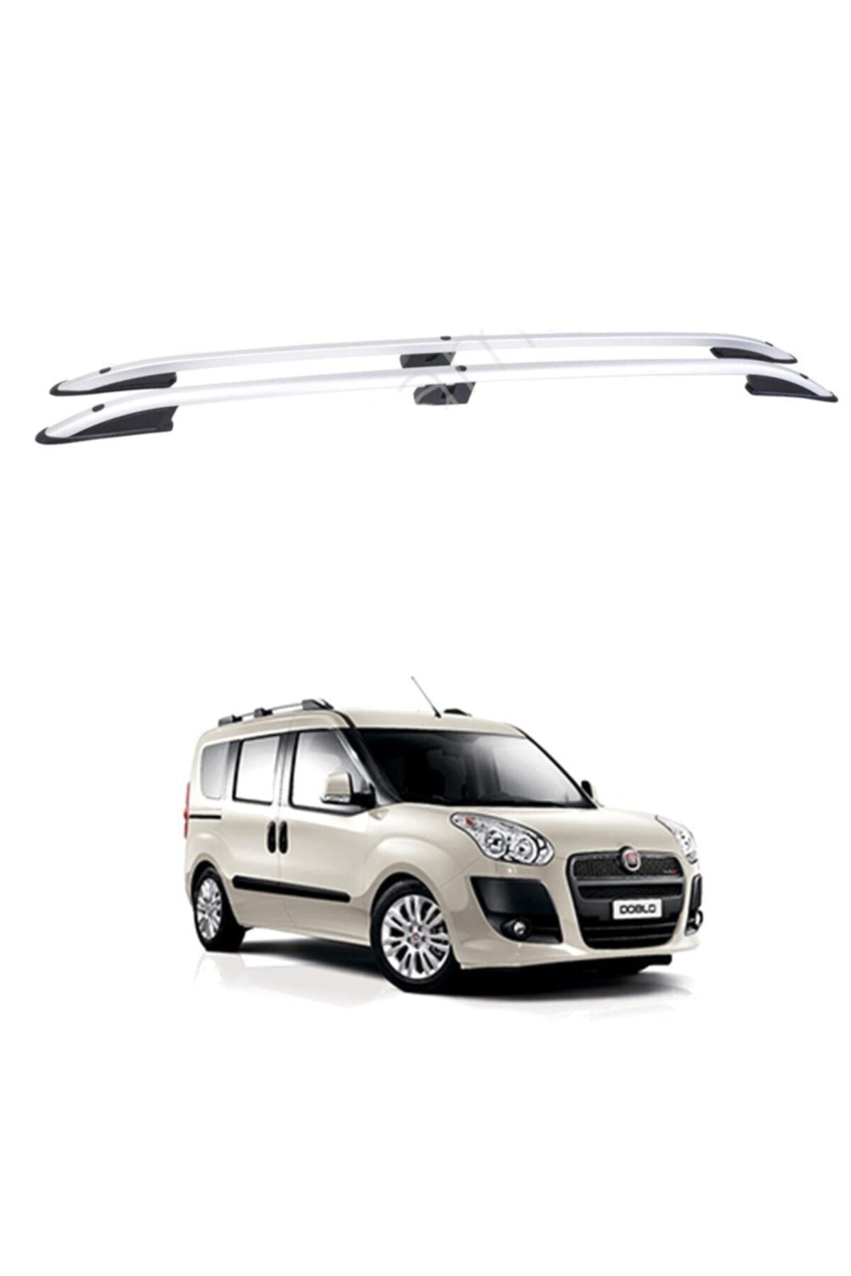 Fiat Doblo 2 2010-2015 Kısa Şase Port Bagaj Tavan Çıtası Siyah