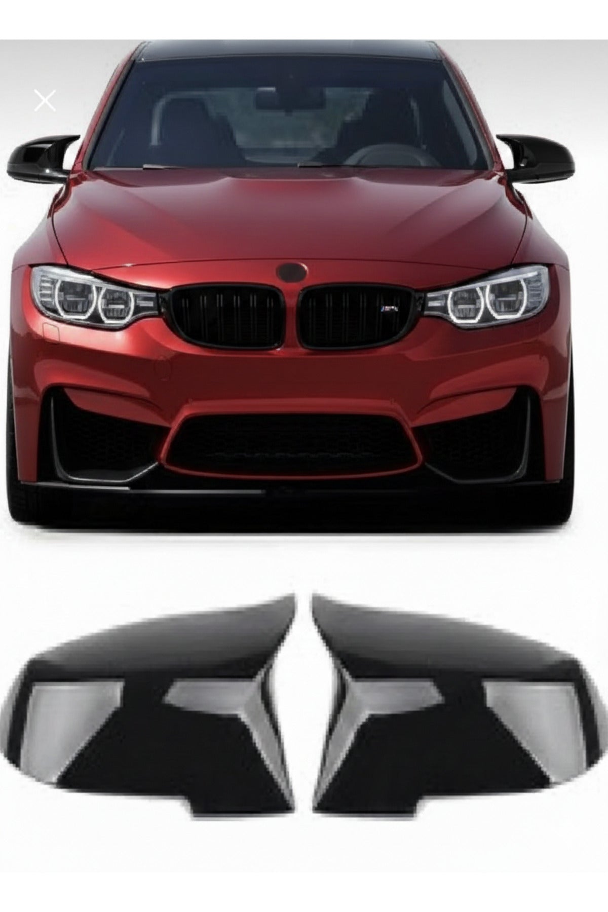 2014-2020 Bmw 4 Seri̇si̇ F32 Yarasa Batman Ayna Kapaği Parlak Si̇yah