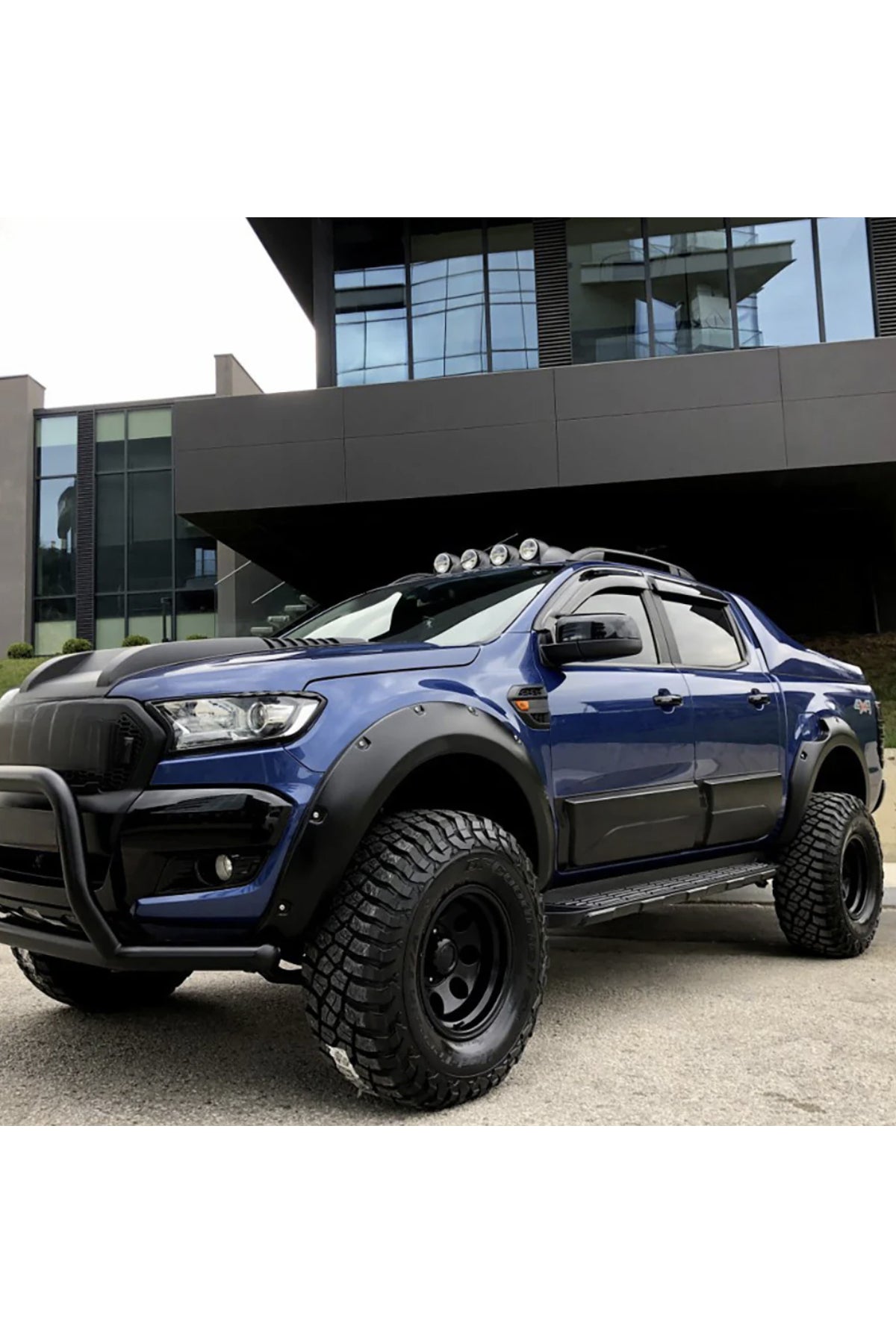 2012–2022 Ford Ranger T6 T7 T8 Vi̇da Görünümlü Çamurluk Dodik Seti – Mat Siyah