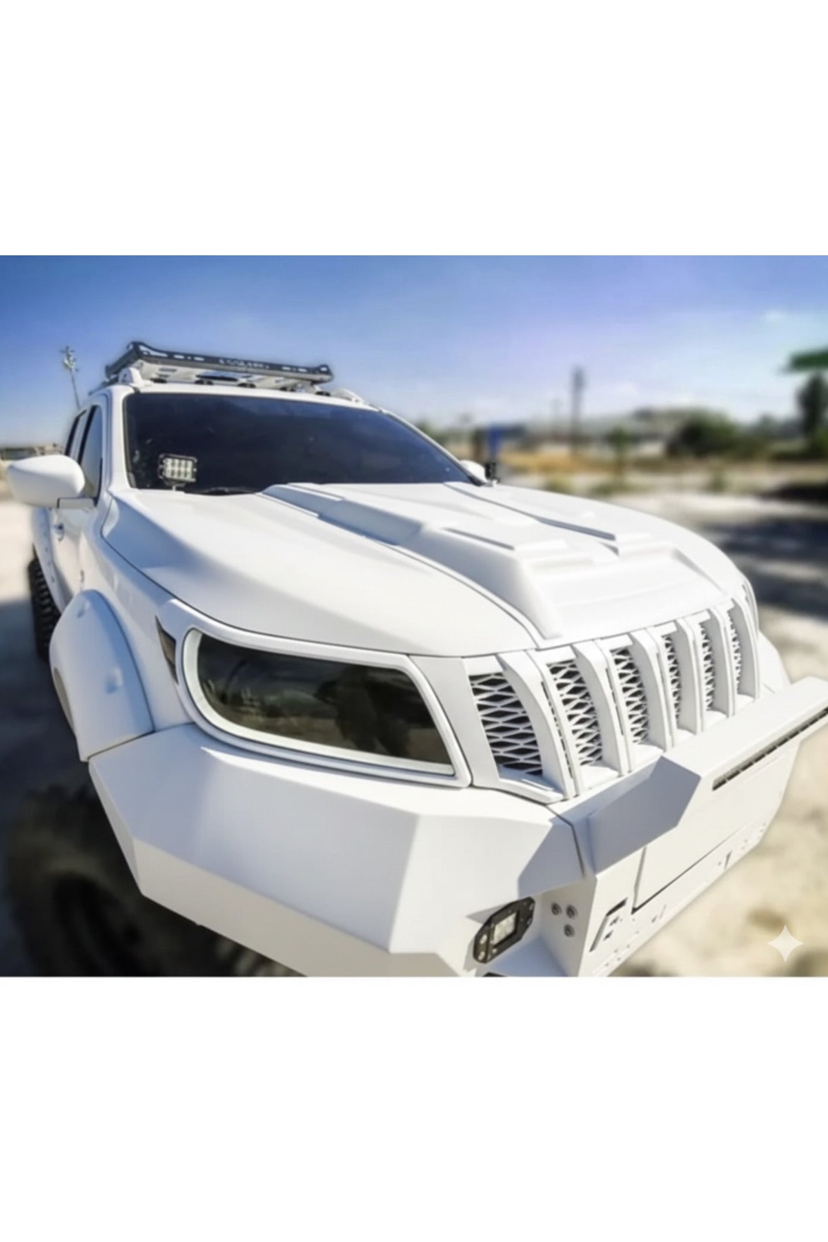 2015+ Nissan Navara Np300 Kaput Üstü Scoop Kaplama Kabartma Koruma Dodik Mat Siyah