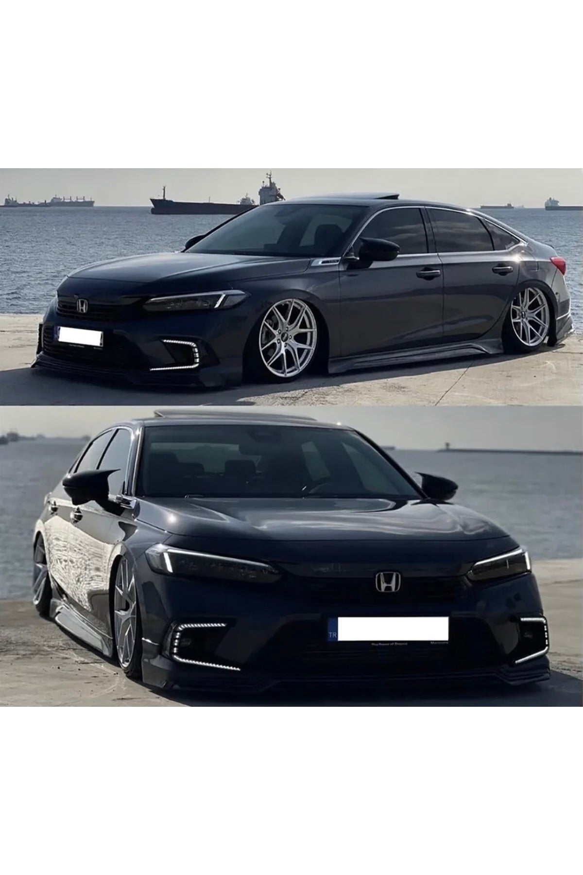 2022+ Honda Civic Fe Batman Yarasa Ayna Kapağı Kaplama Piano Black