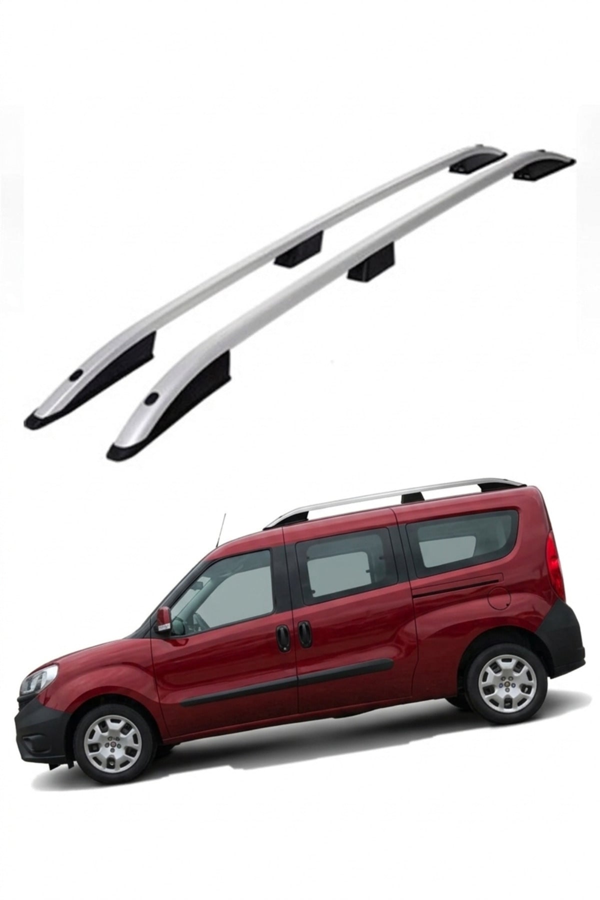 2010-2021 FİAT DOBLO MAXİ UZUN PORT BAGAJ TAVAN ÇITASI GRİ
