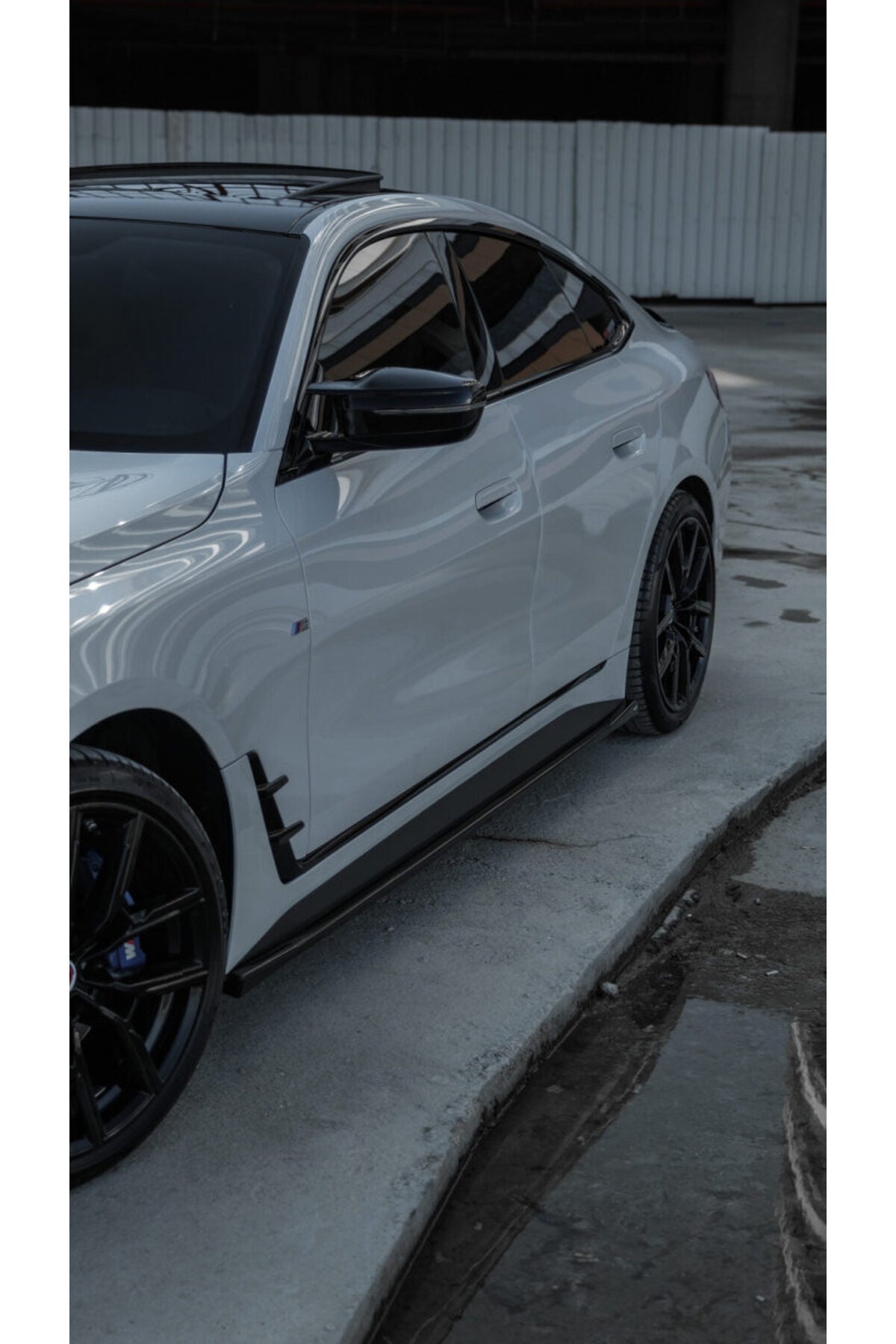 Bmw 4 Serisi G26 Gran Coupe 2020+ M Paket Body Kit Seti Ön Lip Marşpiyel Difüzör Spoiler Flap