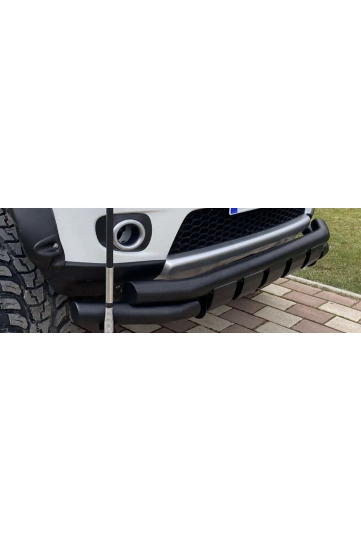 Mitsubishi L200 2008+ Shark Ön Tampon Koruma Demiri | Ön Tampon Koruma Barı – Siyah