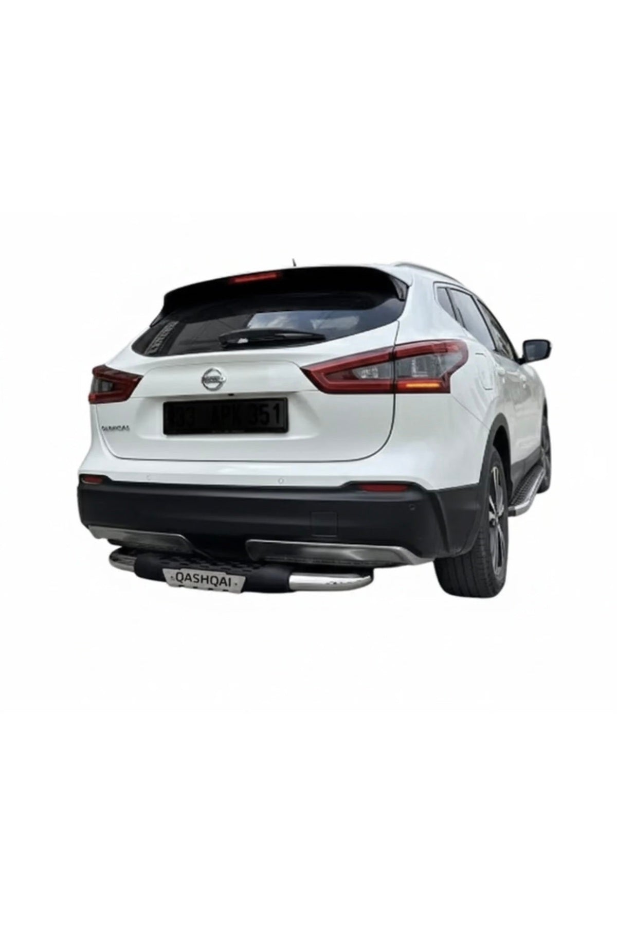 Tüm Nissan Qashqai Modellerine Uyumlu Arka Tampon Poliüretan Koruma Demiri Krom
