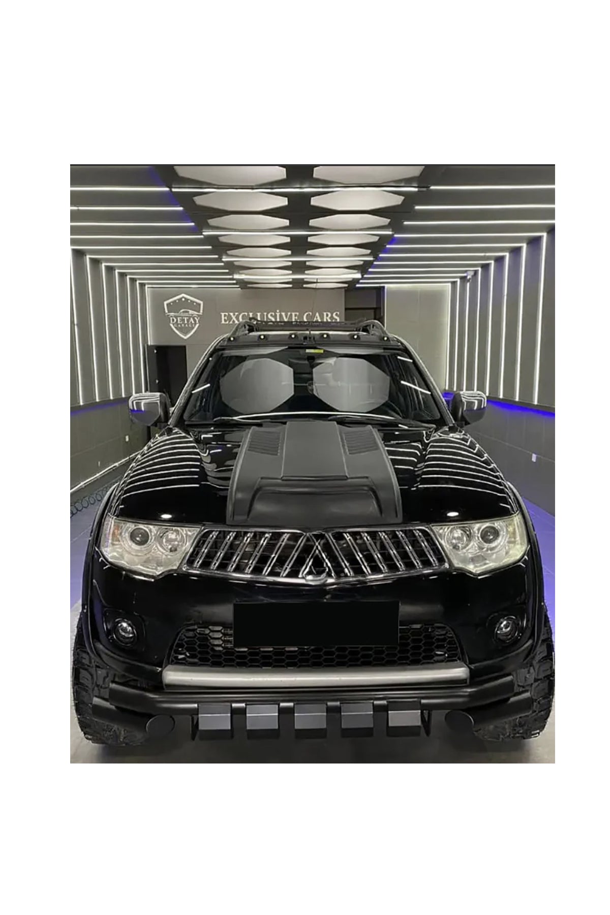 Mitsubishi L200 2007-2014 Kaput Scoop Kaplama | Kaput Üstü Hava Girişi Görünümlü Kaplama – Siyah