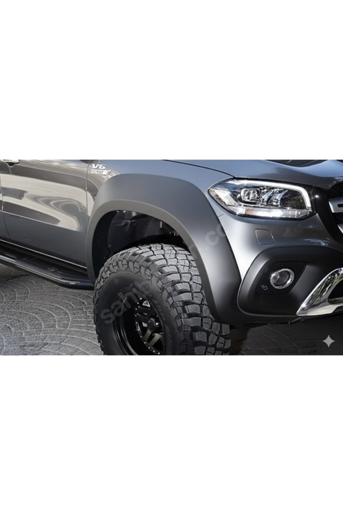 2017 Ve Üzeri̇ Mercedes X Class Jumbo Çamurluk Kaplama Kabartma Koruma Seti̇ Çi̇ft Depo