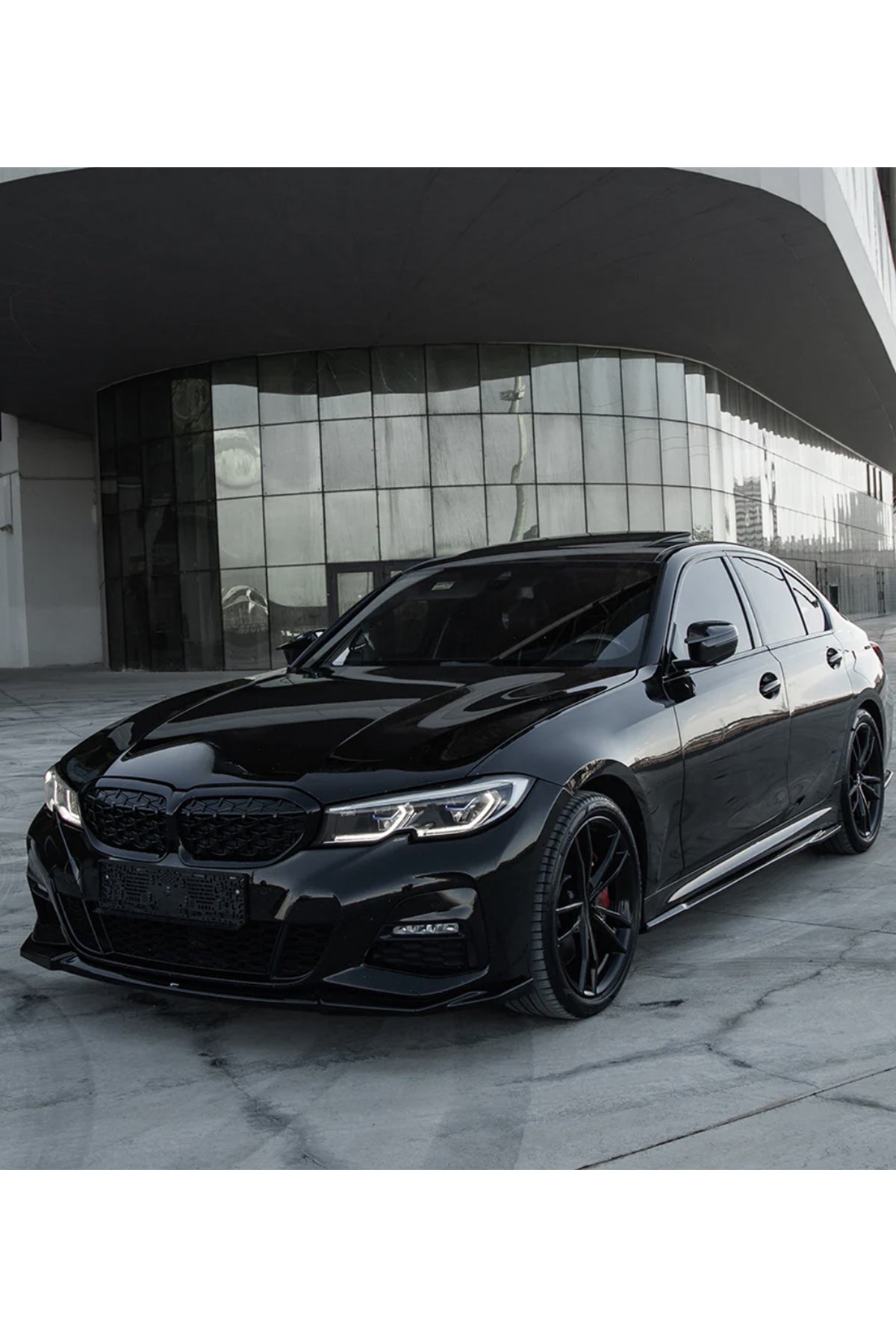 Bmw 3 Serisi G20 2018-2022 Ön Lip Parlak Siyah | Sport Ön Tampon Lipi Body Kit Ön Alt Lip