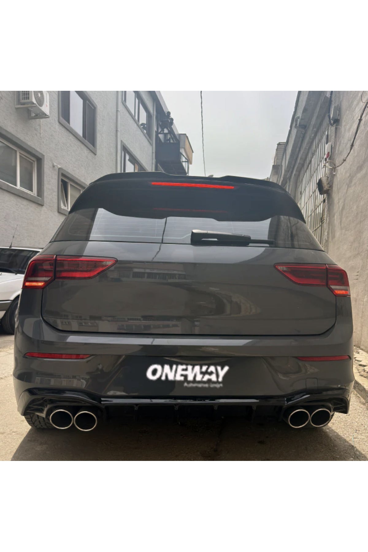 Volkswagen Golf 8 Life - Style - Impression Body Kit Seti 2019-2024 | Ön Lip + Difüzör + Flap + Yan Marşpiyel + Bagaj Spoiler