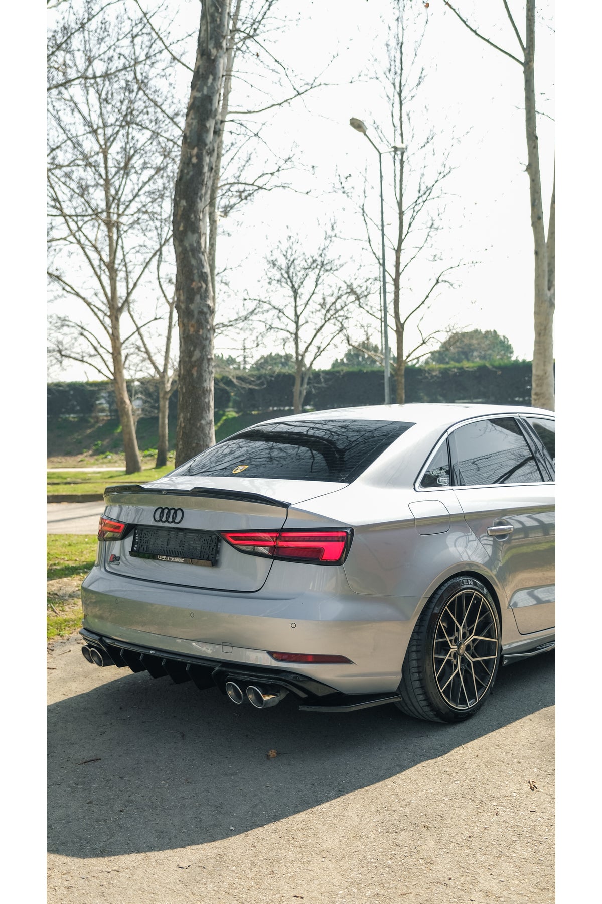 Audi A3 8V Sedan 2016-2020 Arka Difüzör | Sportif Tampon Altı Eki & Agresif Görünüm