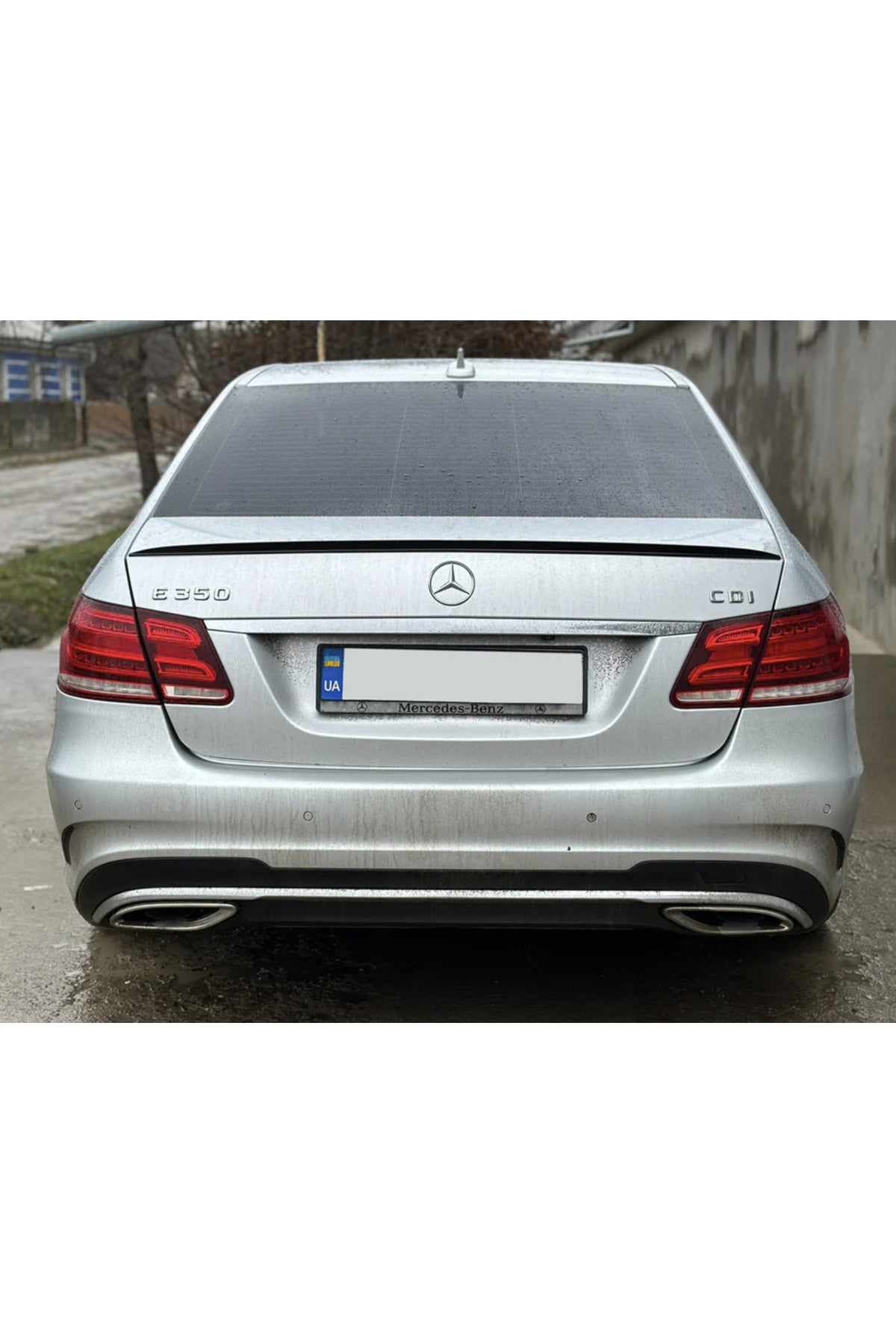 Mercedes W212 E Serisi 2009-2016 Bagaj Spoileri ABS Piano Black Bagaj Üstü Spoiler