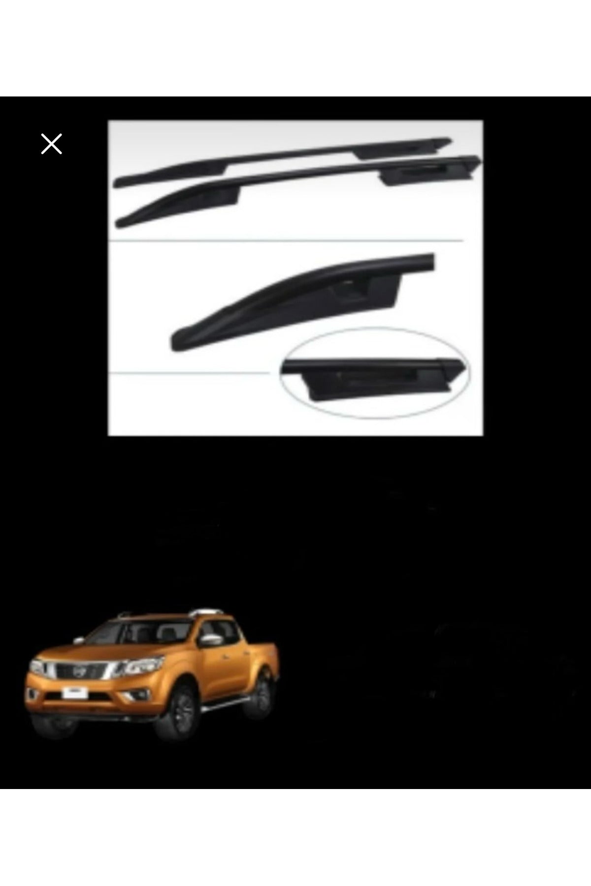 2015+ Nissan Navara Falcon Tavan Çıtası Siyah