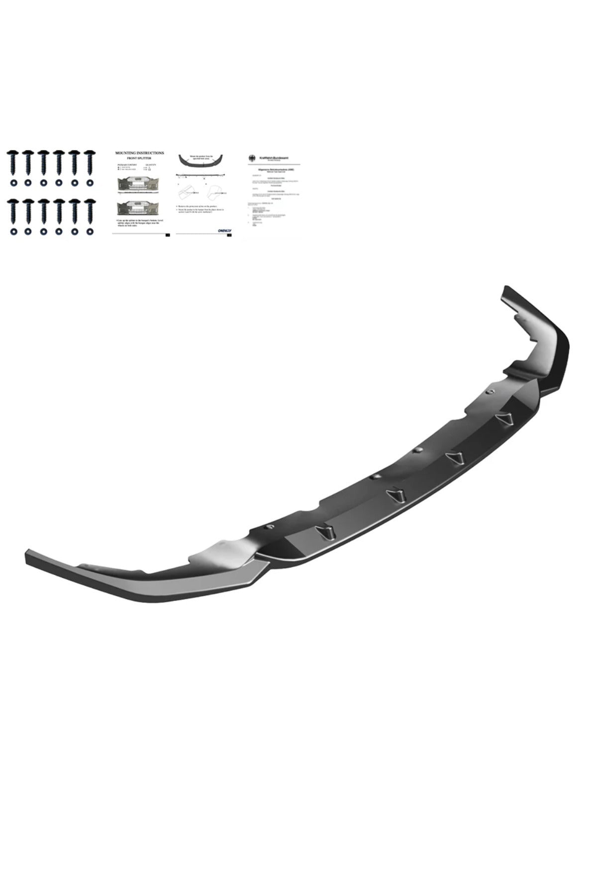 BMW 1 Serisi F40 2019-2024 M Paket Ön Lip Piano Black Ön Tampon Alt Eki