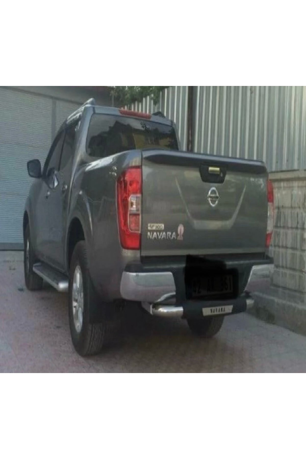 Tüm Nissan Navara Modelleriyle Uyumlu Arka Tampon Koruma Demiri Krom