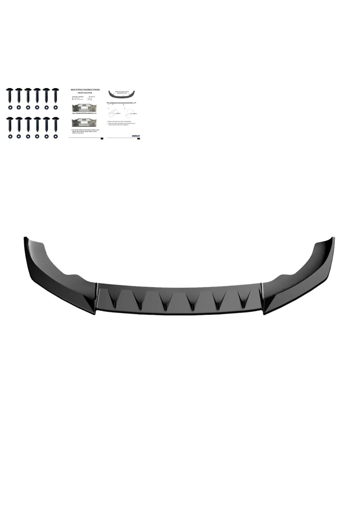 Cupra Leon 2024+ Ön Lip Parlak Siyah Sport Ön Tampon Lipi Body Kit Ön Alt Lip Spoiler