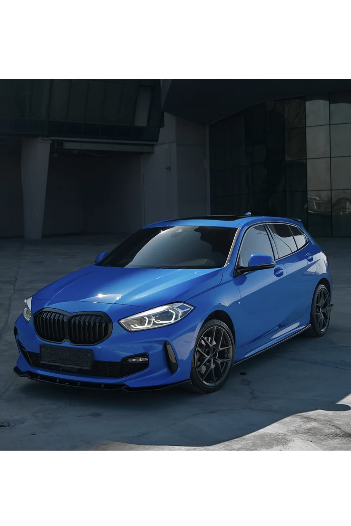 Bmw 1 Serisi F40 2019+ M Paket Body Kit Seti Ön Lip Marşpiyel Difüzör Spoiler Flap