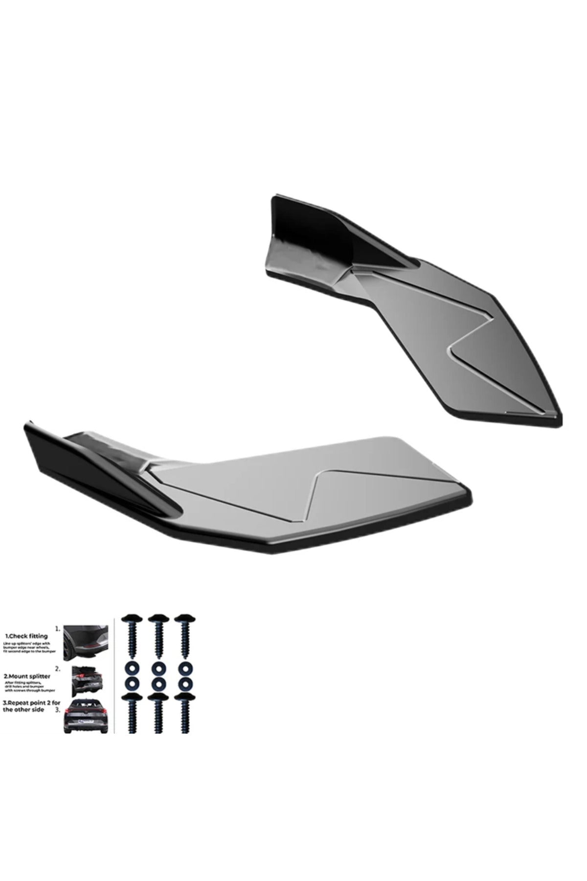 Volkswagen Golf 8 Standart Kasa (Life - Impression - Style) 2019+ Arka Flap Seti | Sportif Tampon Eki