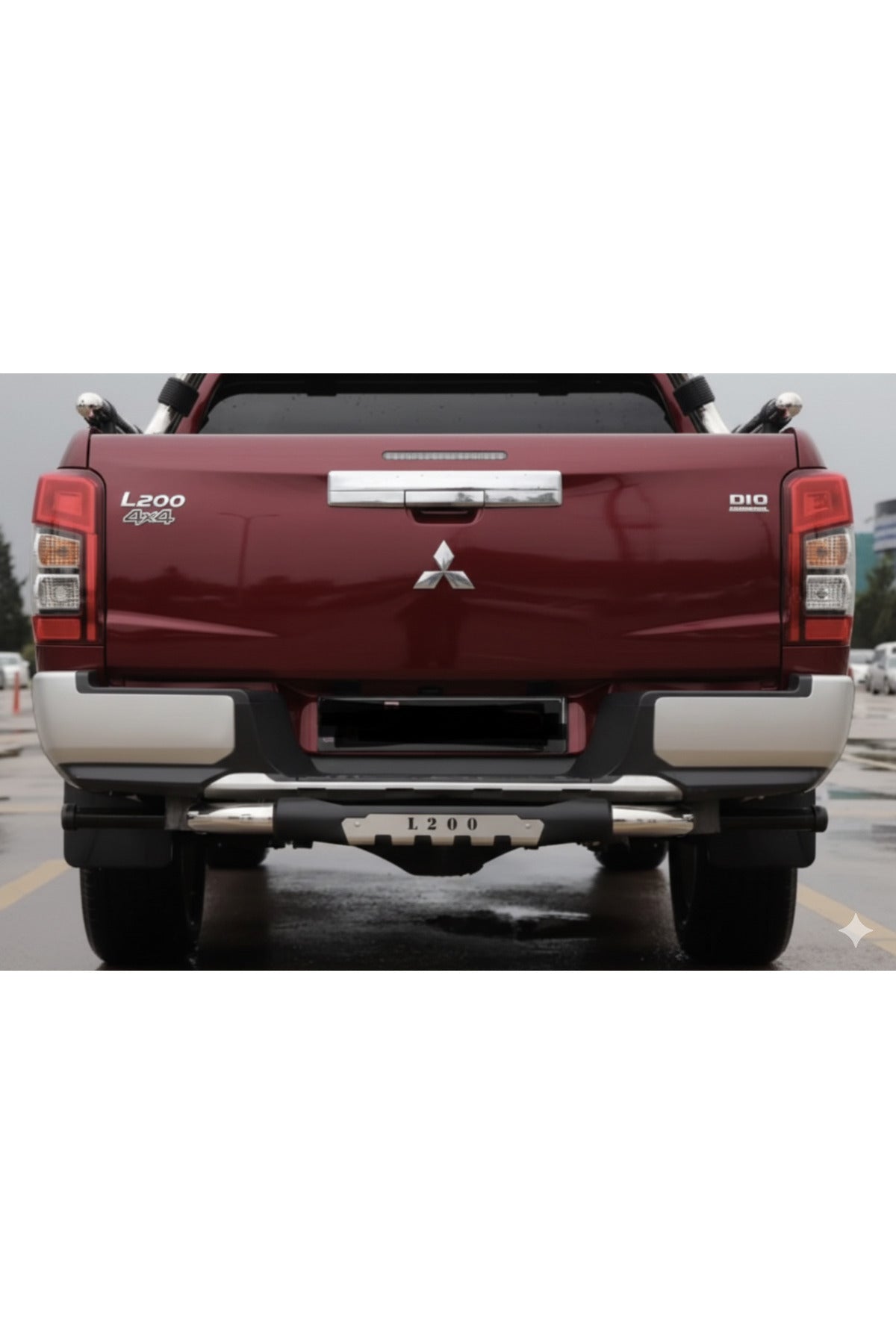 2007-2022 Mitsubishi L200 Arka Tampon Koruma Demiri Krom
