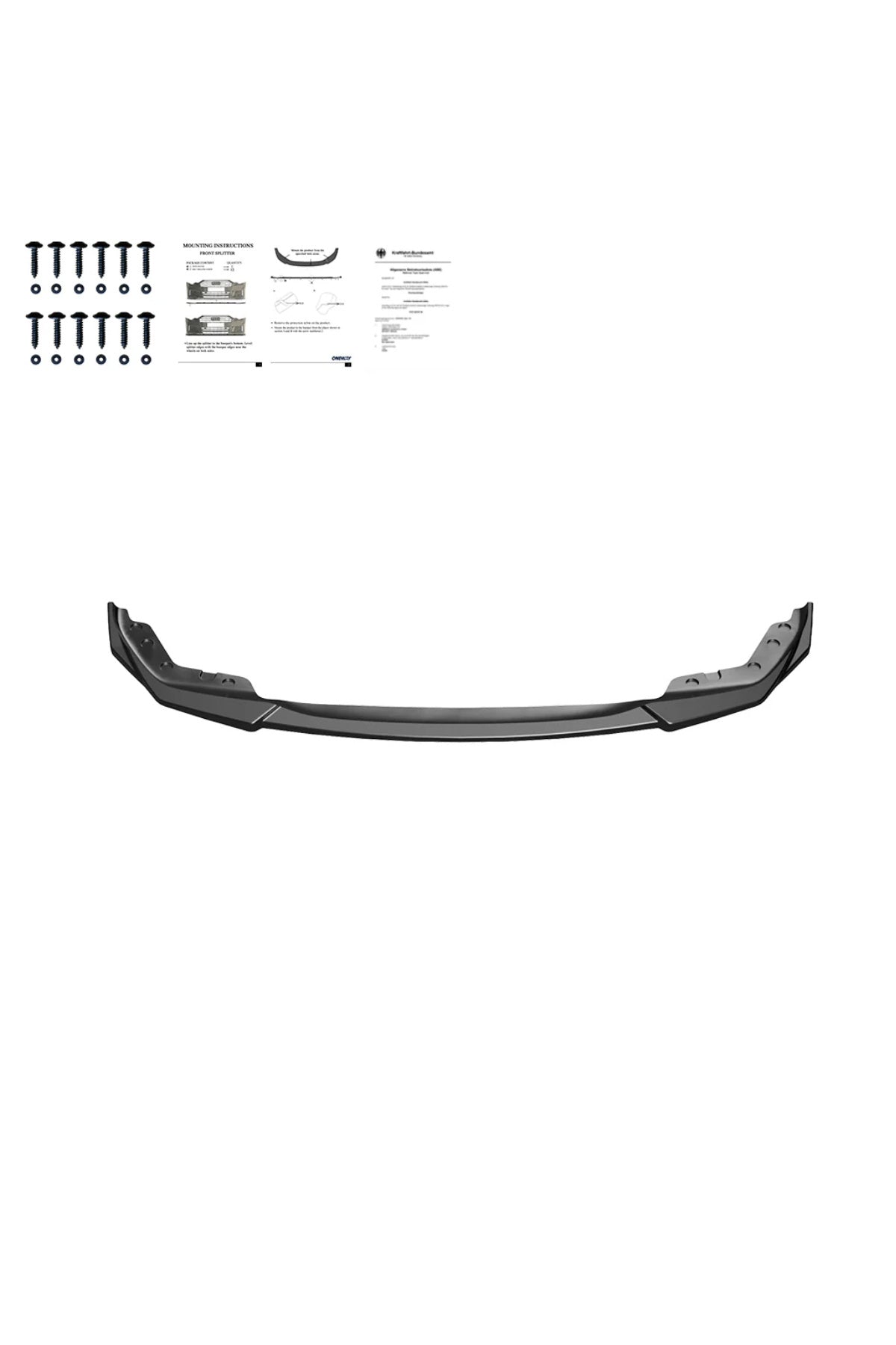 Bmw 3 Serisi G20 2018-2022 Ön Lip Parlak Siyah | Sport Ön Tampon Lipi Body Kit Ön Alt Lip