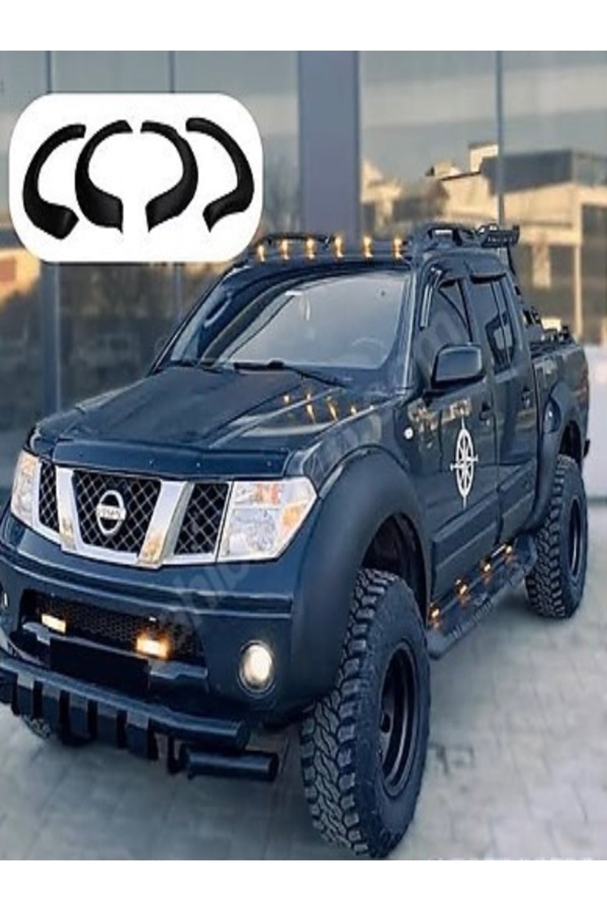 2005-2010 Nissan Navara D40 Jumbo Çamurluk Dodik Kaplama Kabartma