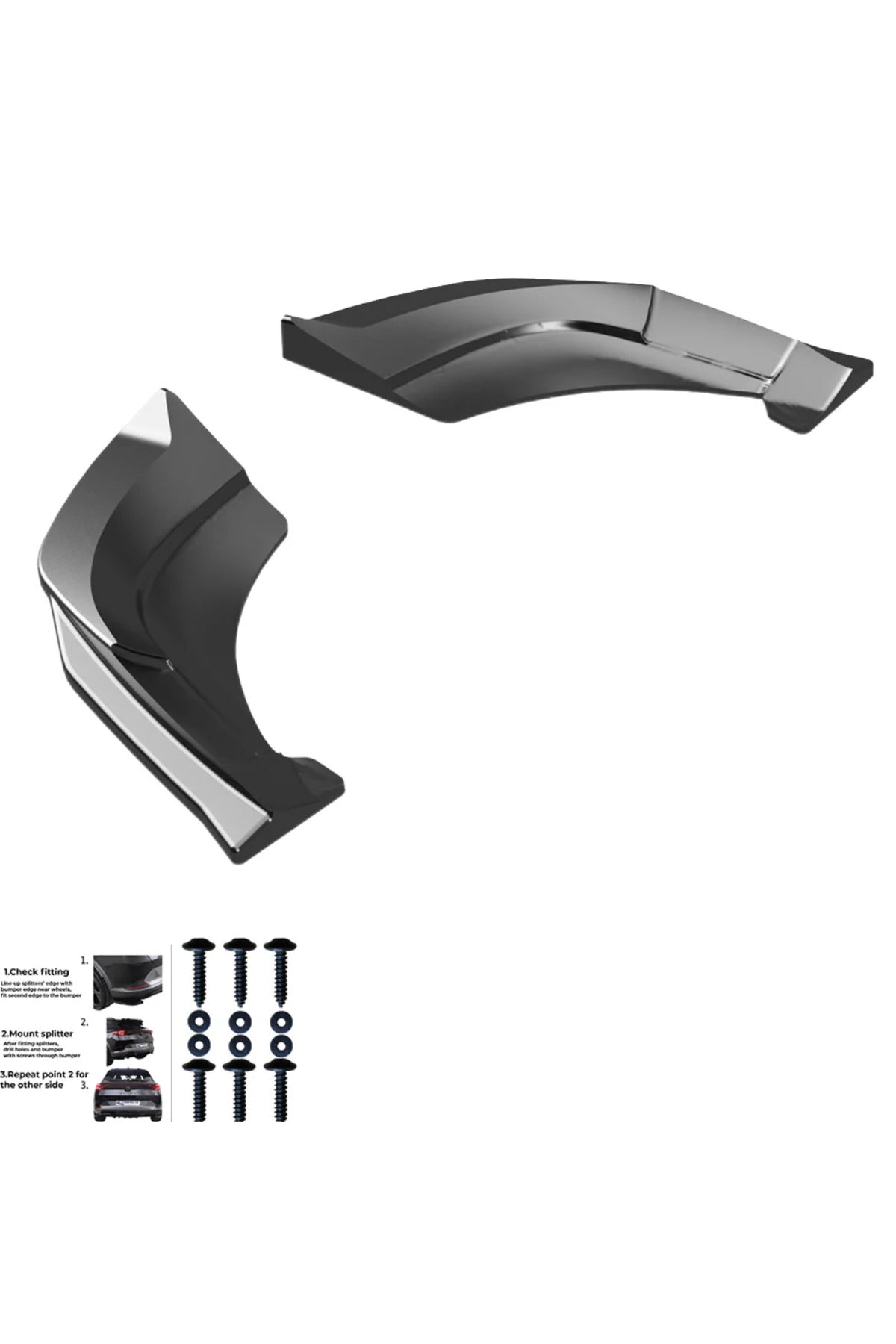 Volkswagen Tiguan 2024+ Arka Flap Seti | Sportif Tampon Eki & Premium Görünüm