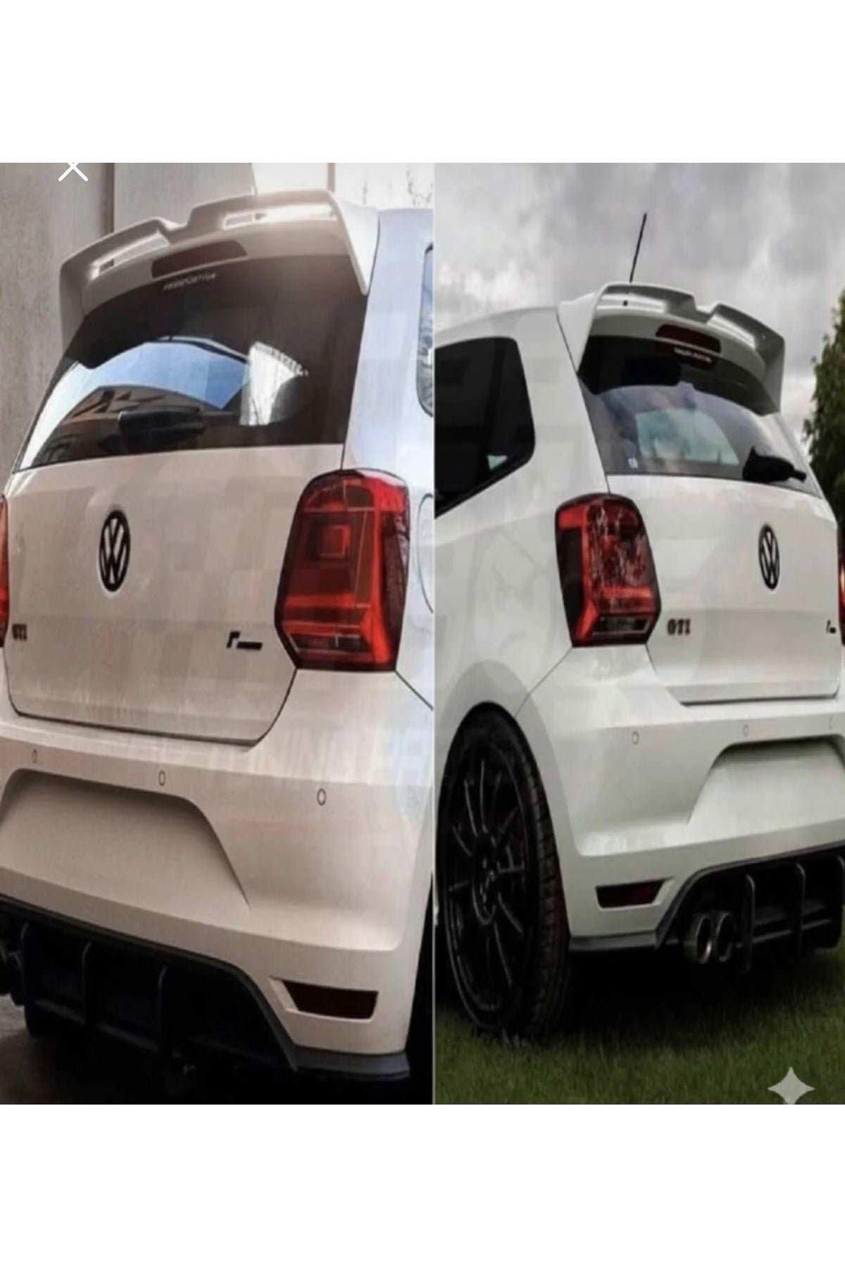 Volkswagen Polo 2009-2017 Oettinger Spoiler | Boyalı Beyaz Bagaj Üstü Spoiler – Arka Üst Spoiler