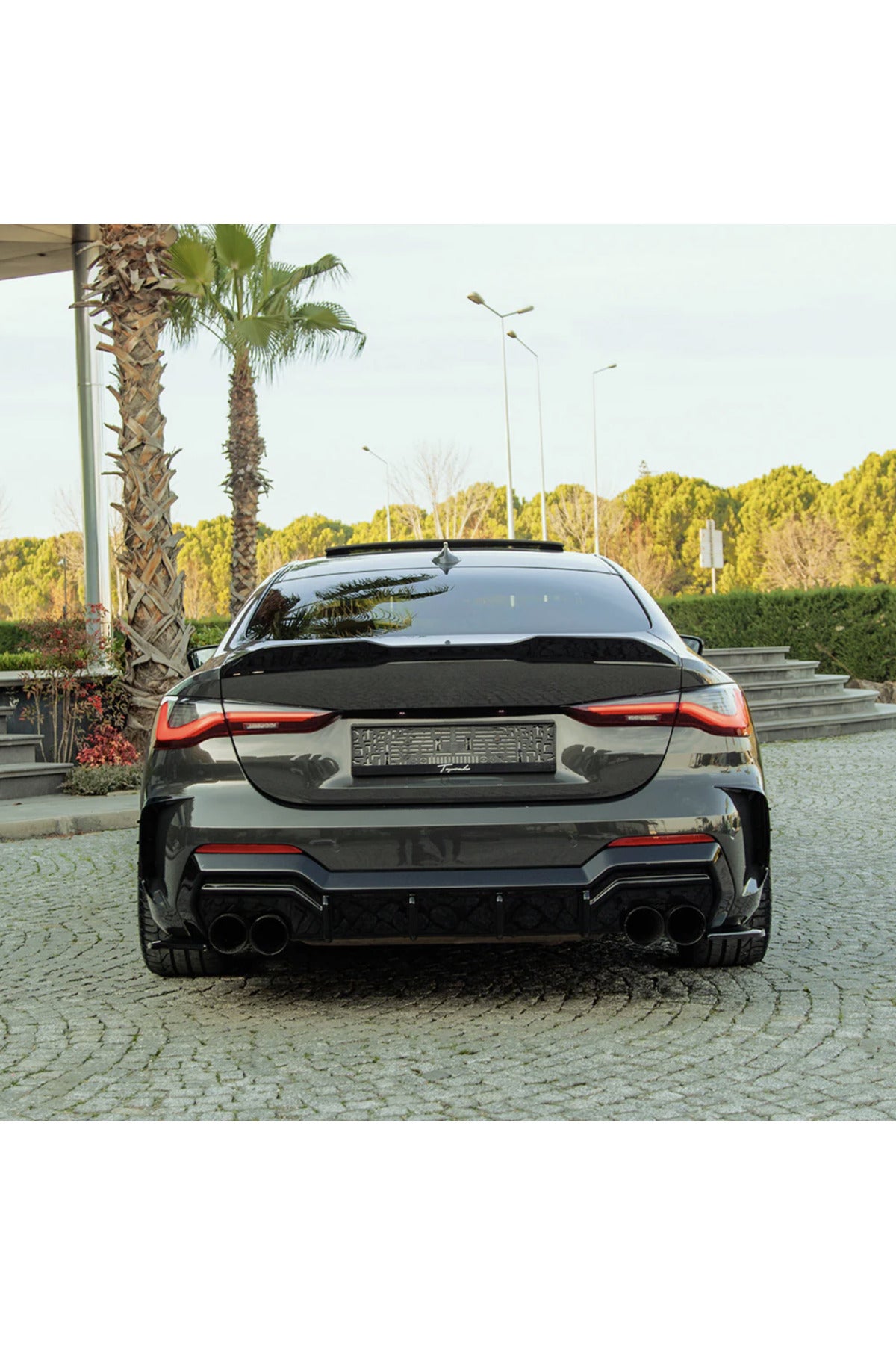 BMW 4 Serisi G22 Coupe 2020+ Spoiler Piano Black Bagaj Üstü Spoiler Eki