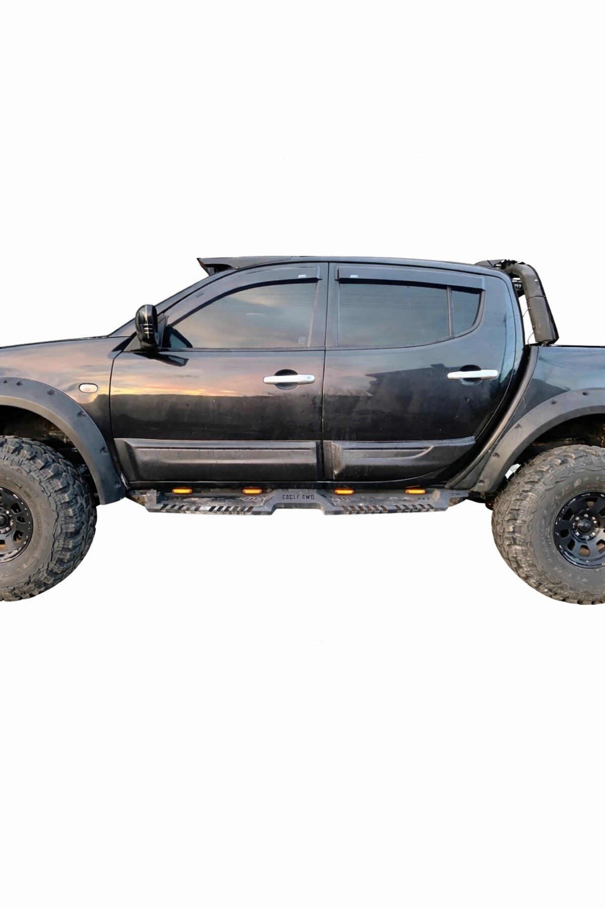 2007-2014 Mitsubishi L200 Kapı Gövde Kaplama Koruma Kabartma Mat Siyah