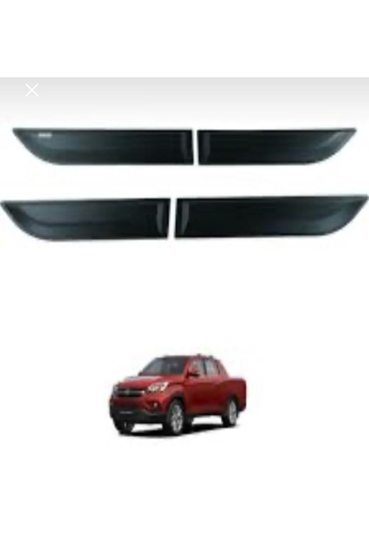 2018+ Ssangyong Musso Kapı Gövde Koruma Kaplama Kabartma 4 Parça