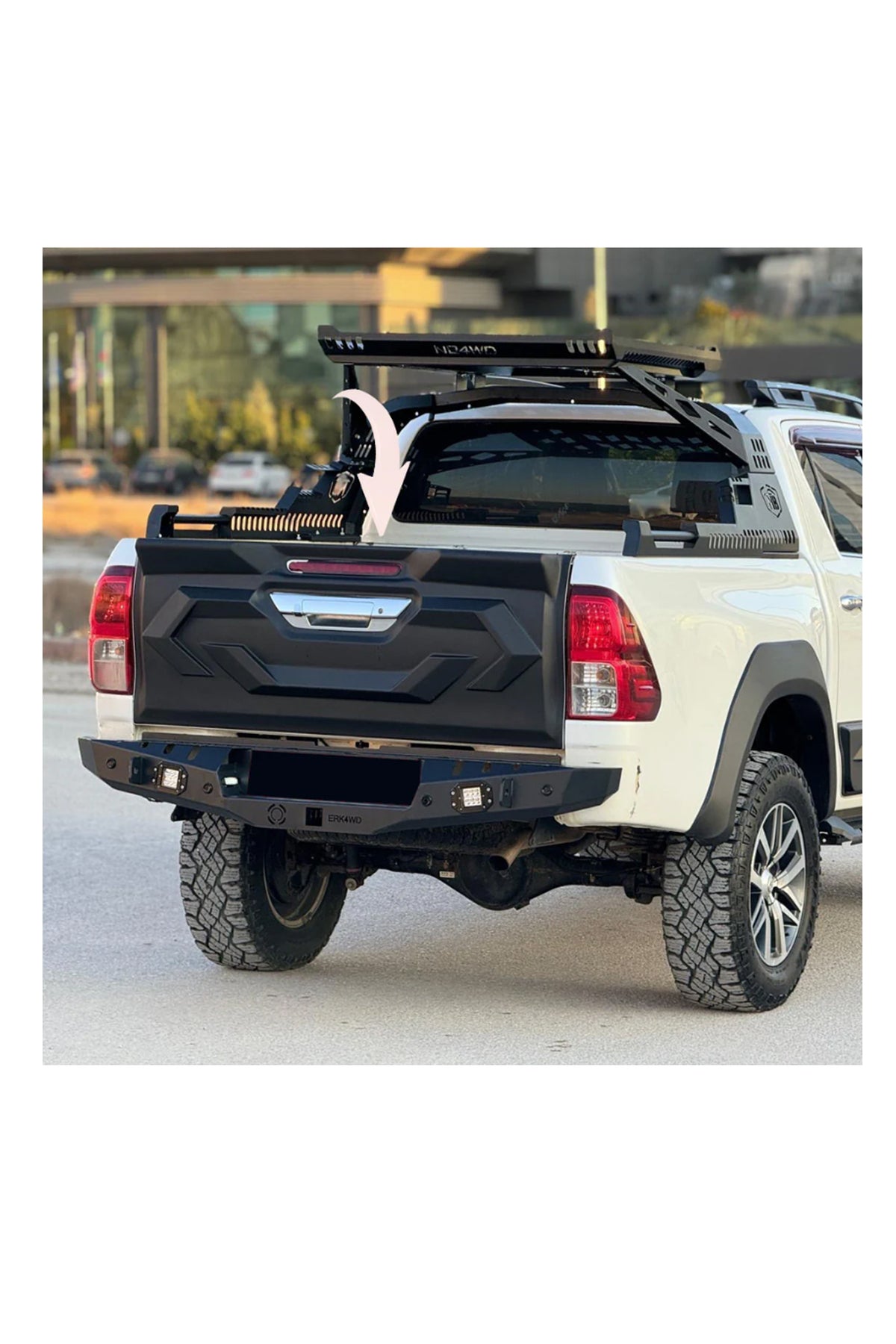 2015+ Toyota Hilux Arka Bagaj Kaplama Kabartma Koruma Mat Siyah
