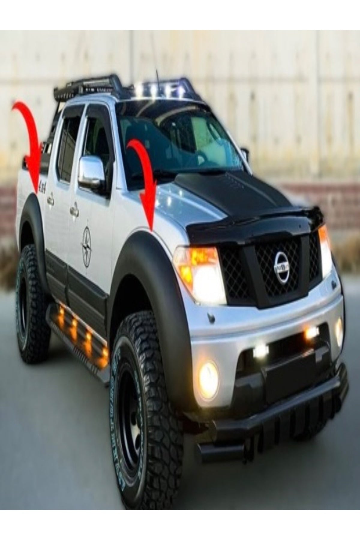 2005-2010 Nissan Navara D40 Jumbo Çamurluk Dodik Kaplama Kabartma