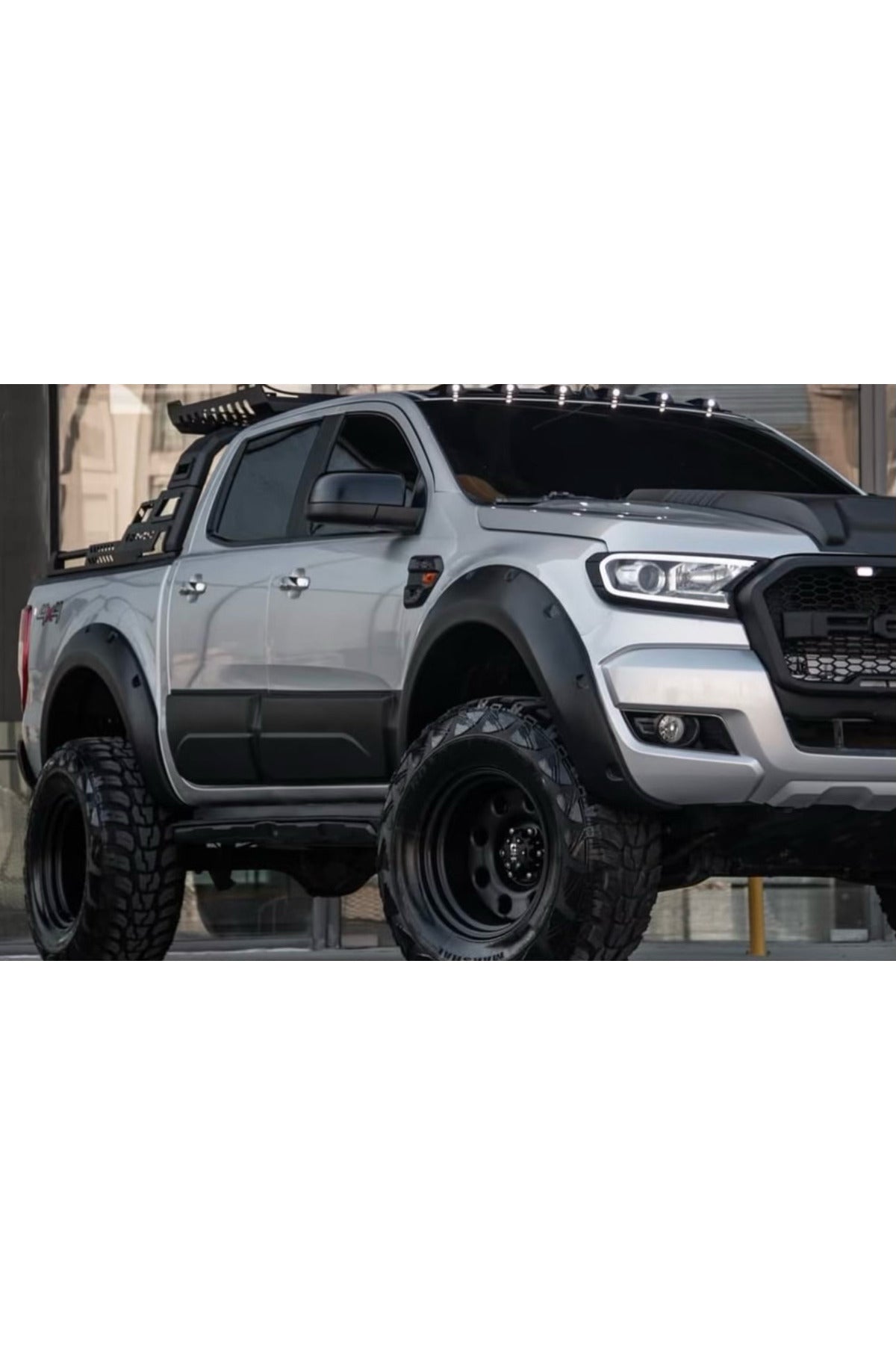 Ford Ranger T6 T7 T8 2012-2022 Kapı Kaplama Seti | Yan Kapı Koruma – Mat Siyah