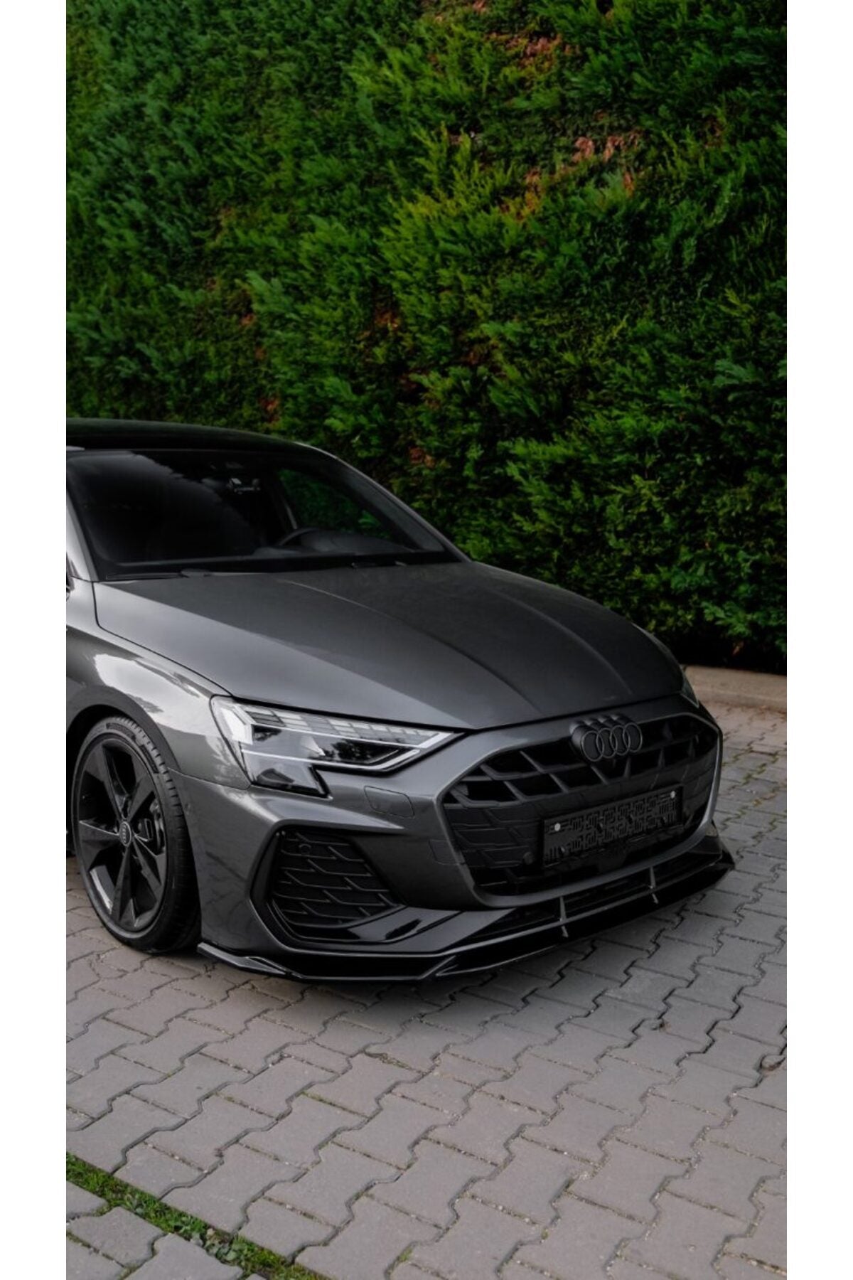 Audi A3 S-Line 2025+ Body Kit Seti Ön Lip Yan Marşpiyel Difüzör Arka Flap Tavan Spoiler Piano Black ABS - TMZ Garage