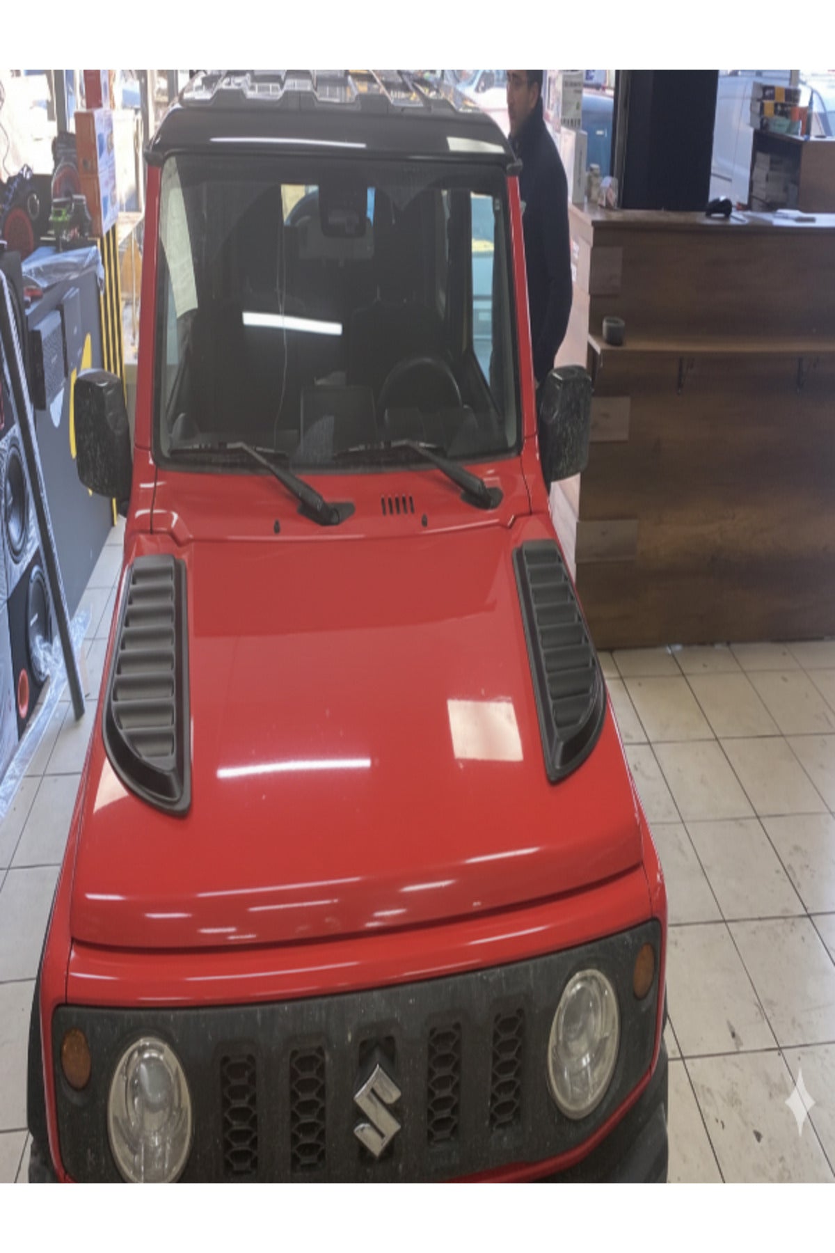 2019+ Suzuki Jimny 2’Li Scoop Kaplama Kabartma Kaplama Mat Siyah