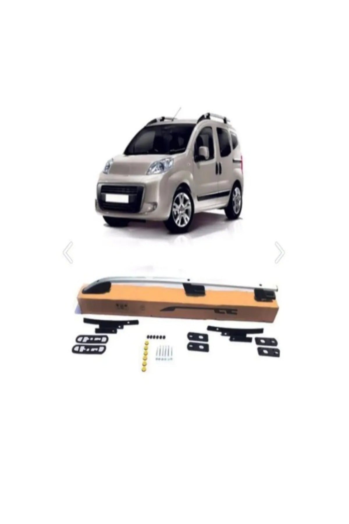 2008+ Üzeri Uyumlu Fiat Fiorino V2 Serisi Sport Tavan Çıtası Gri