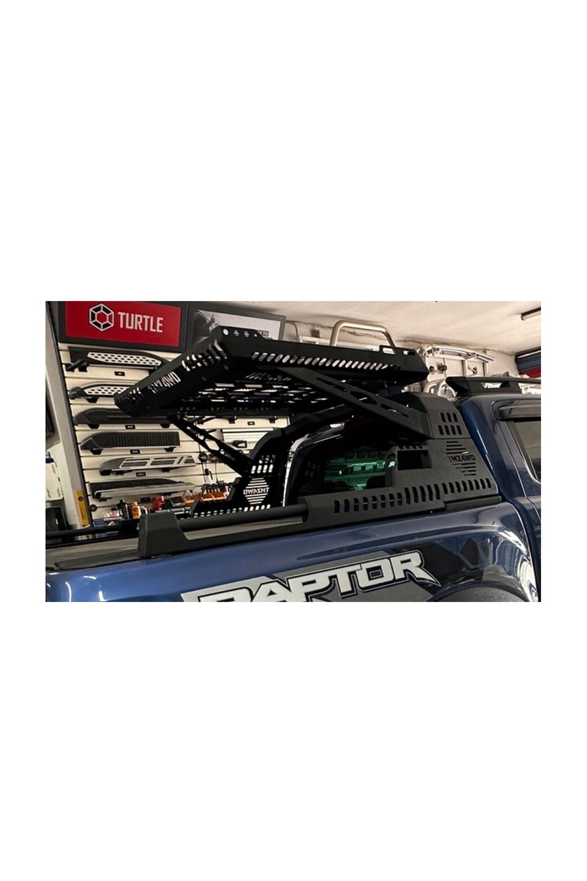 Ford Ranger 2012-2022 Uyumlu 3 mm Sepetli Roll Bar | Siyah Off-Road Tasarım | Dayanıklı Metal Kasa Aksesuarı