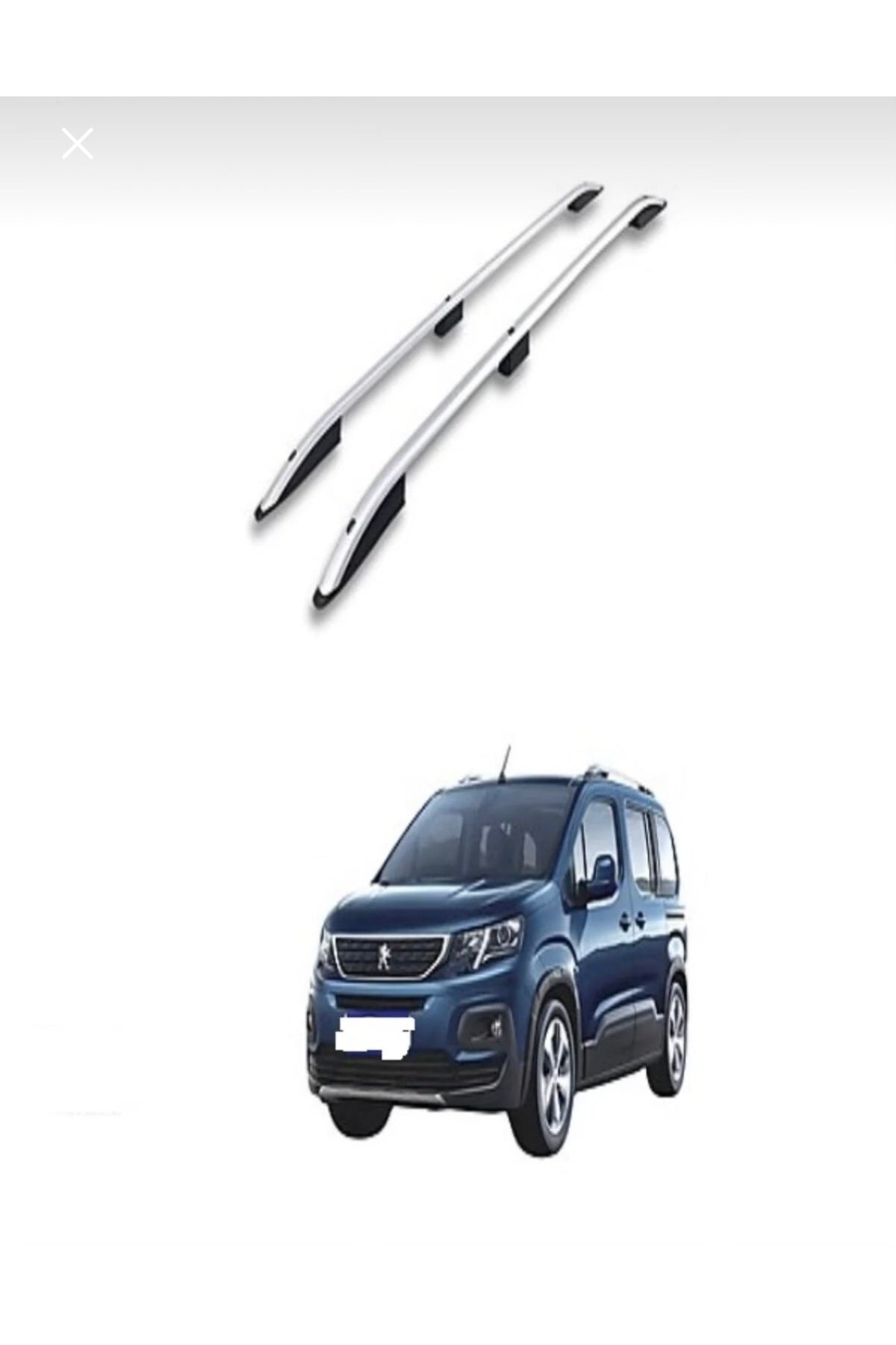 2019 Ve Üzeri Uyumlu Peugeot Rifter Uzun Şase Tavan Çıtası Gri
