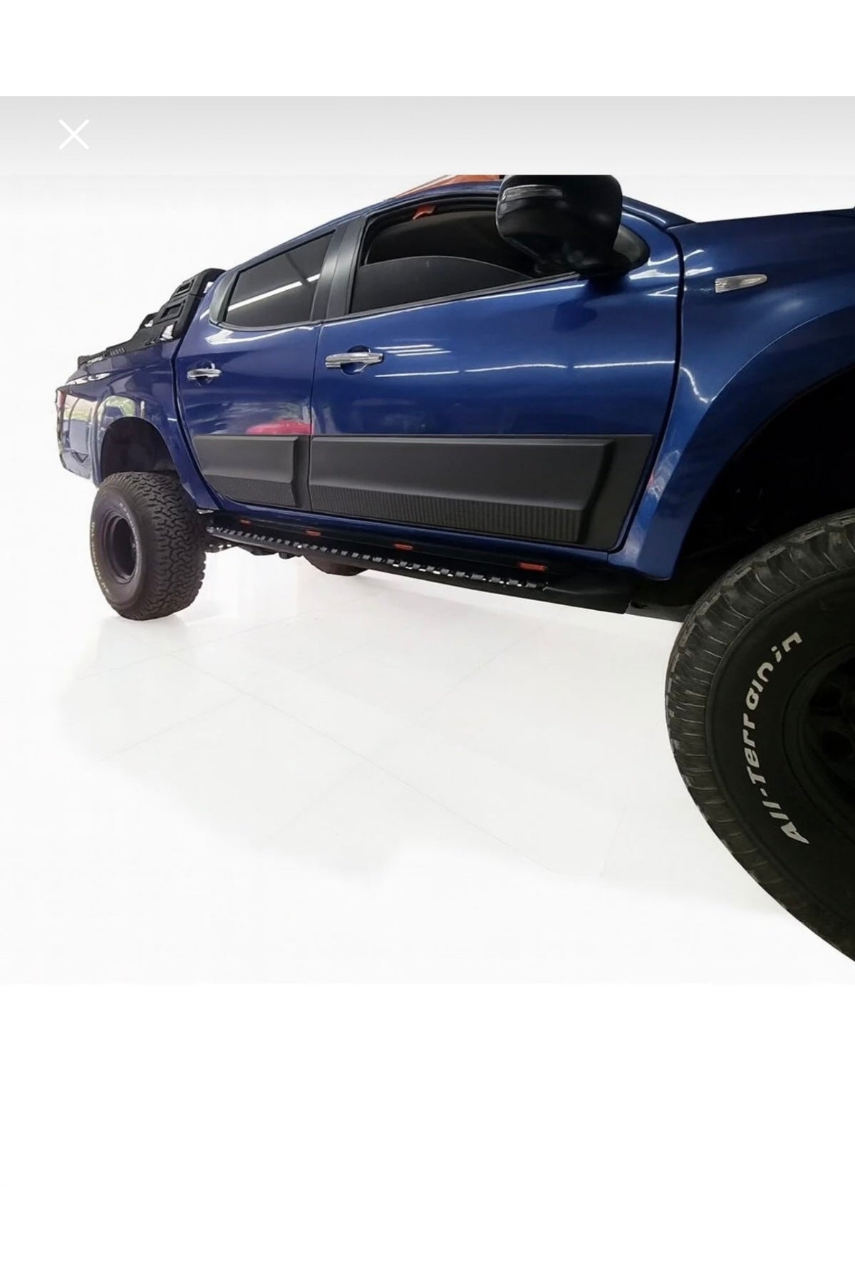 Mitsubishi L200 2015+ Kapı Koruma Seti | Mat Siyah Kapı Yan Koruma / Kapı Kaplama