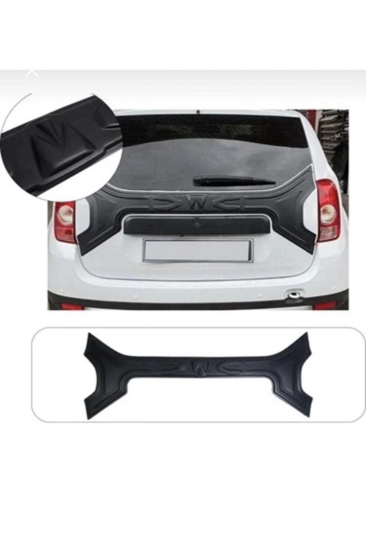 2010-2017 Dacia Duster Arka Bagaj Kaplama Kabartma Koruma Dodik