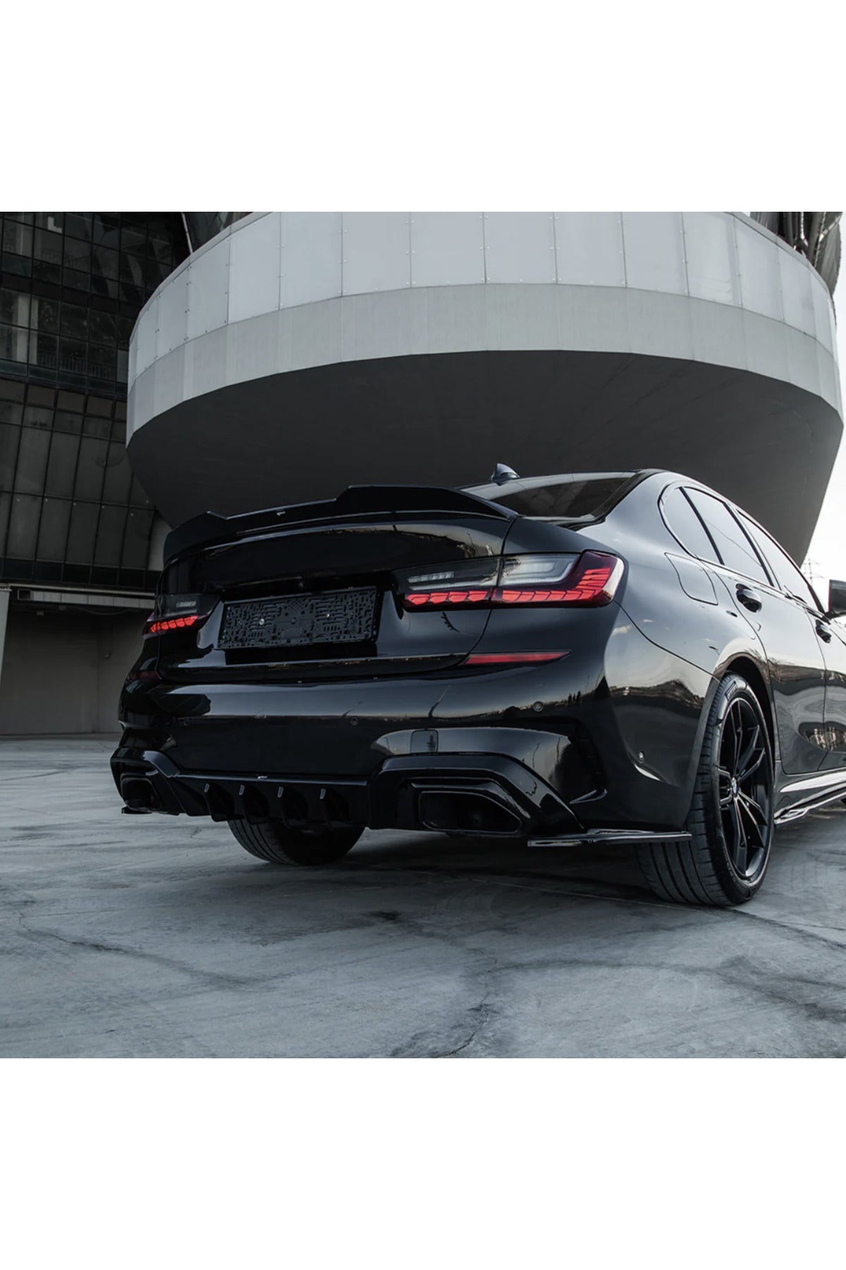 BMW 3 Serisi G20 M Paket 2018-2022 Arka Difüzör & Flap Seti | Agresif Tampon Altı Paket