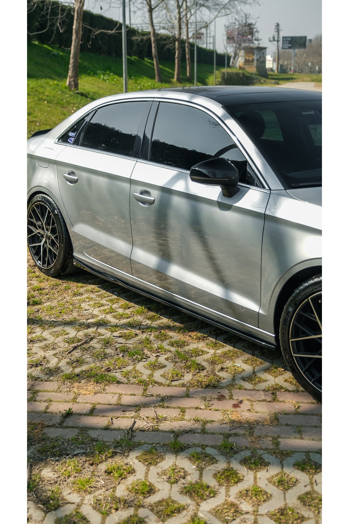 Audi A3 8V Sedan 2016-2020 Komple Body Kit Seti | Ön Lip + Yan Marşpiyel + Difüzör + Flap + Bagaj Spoilerı