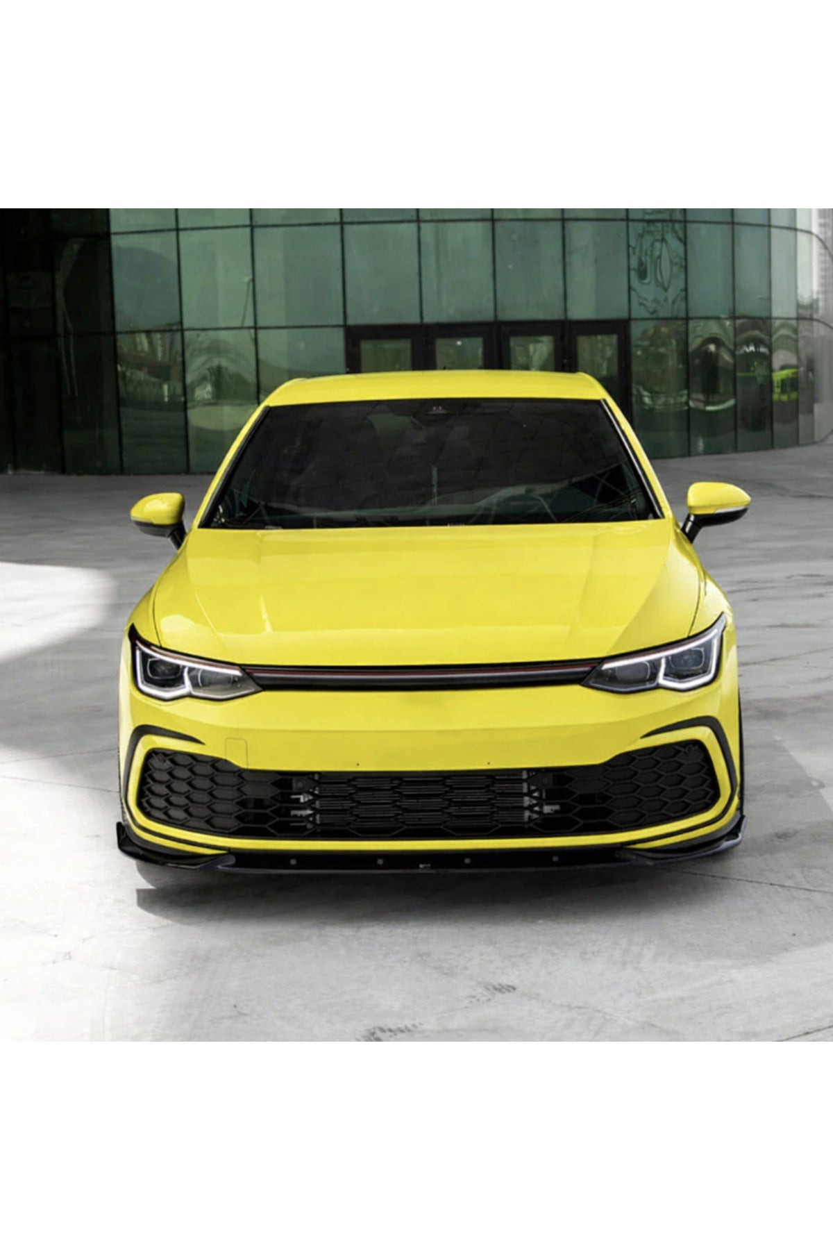 Volkswagen Golf 8 R Line 2020-2024 Ön Lip Piano Black Ön Tampon Alt Eki