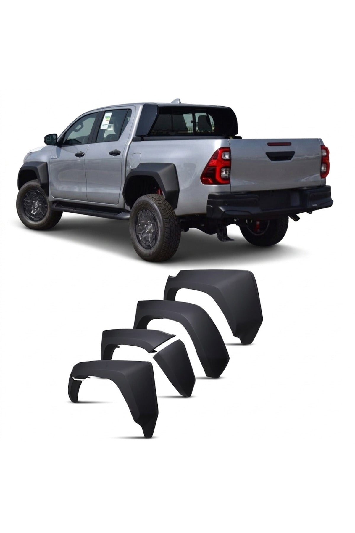 2021+ TOYOTA HİLUX ORJİNAL TAMPON UYUMLU GR STİL ÇAMURLUK DODİK KAPLAMA KABARTMA KORUMA İTHAL ÜRÜN - TMZ Garage